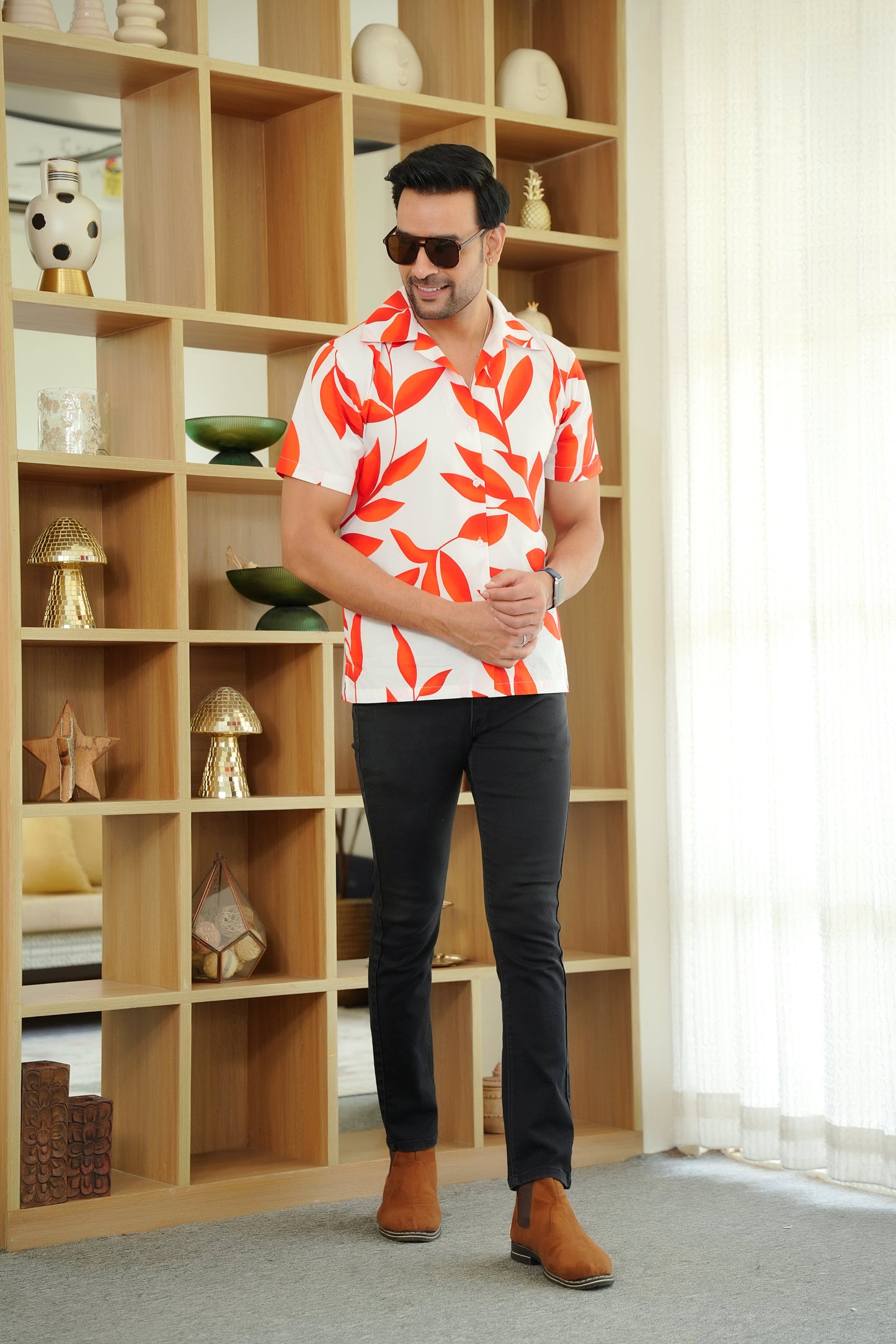 Men Short Sleeve Shirt – Casual Beach Pool Party and Vacation Wear