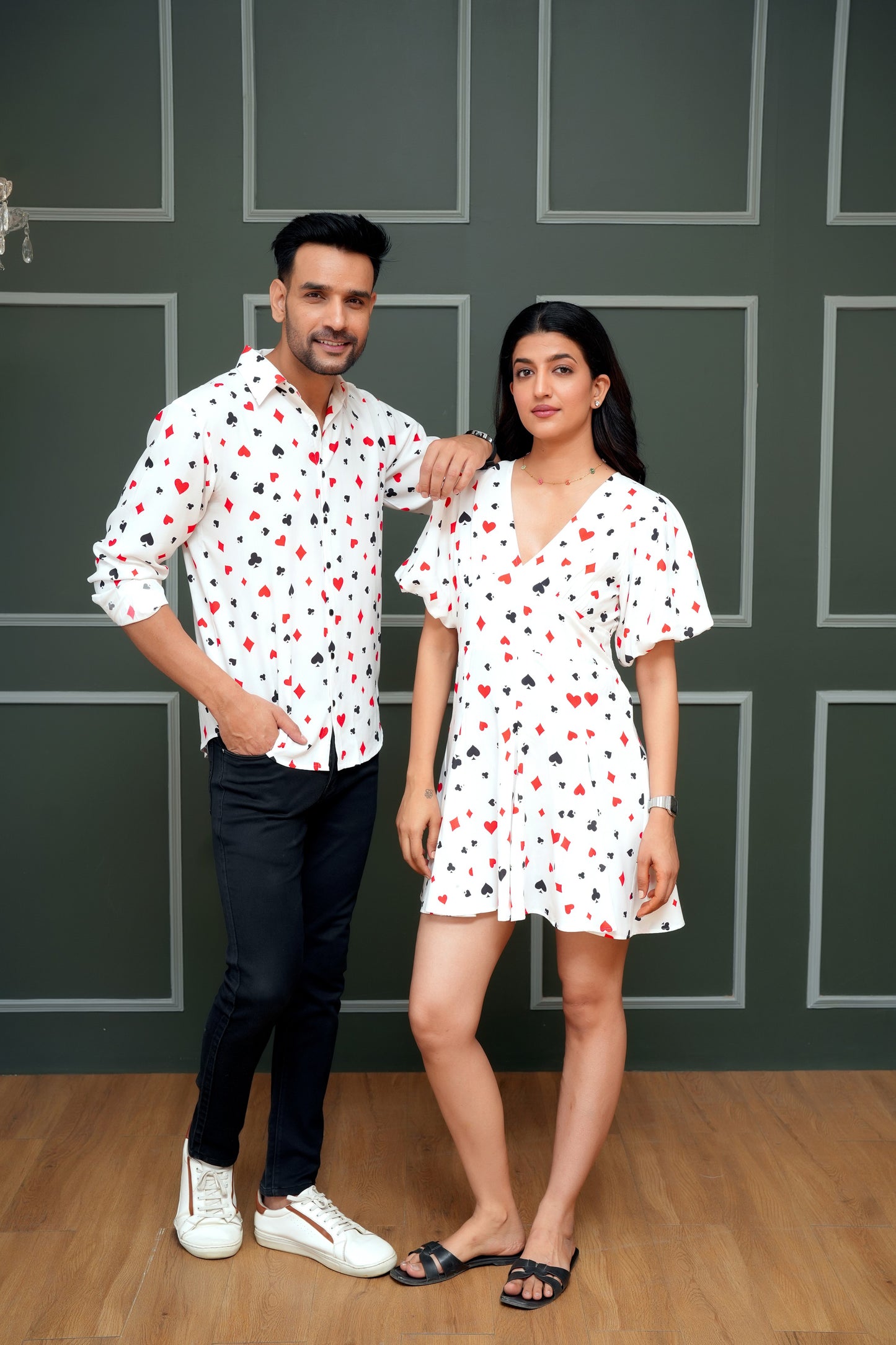 Couple Printed Combo – Matching Shirts