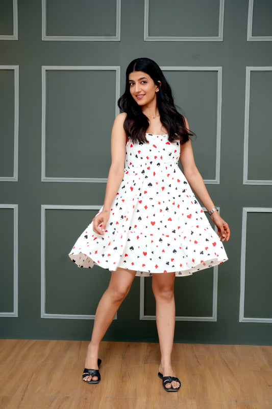 Women’ A-Line Dress – Sleeveless Printed Summer Look