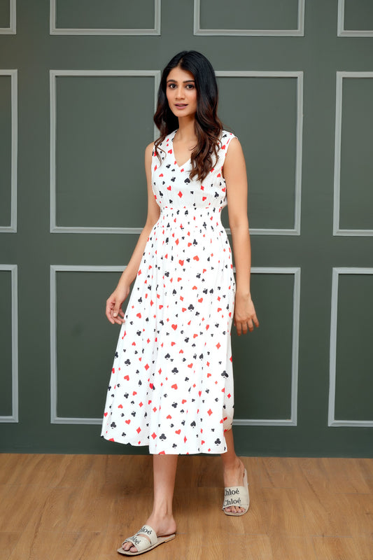 Women’  Printed Midi Dress – Resortwear Style