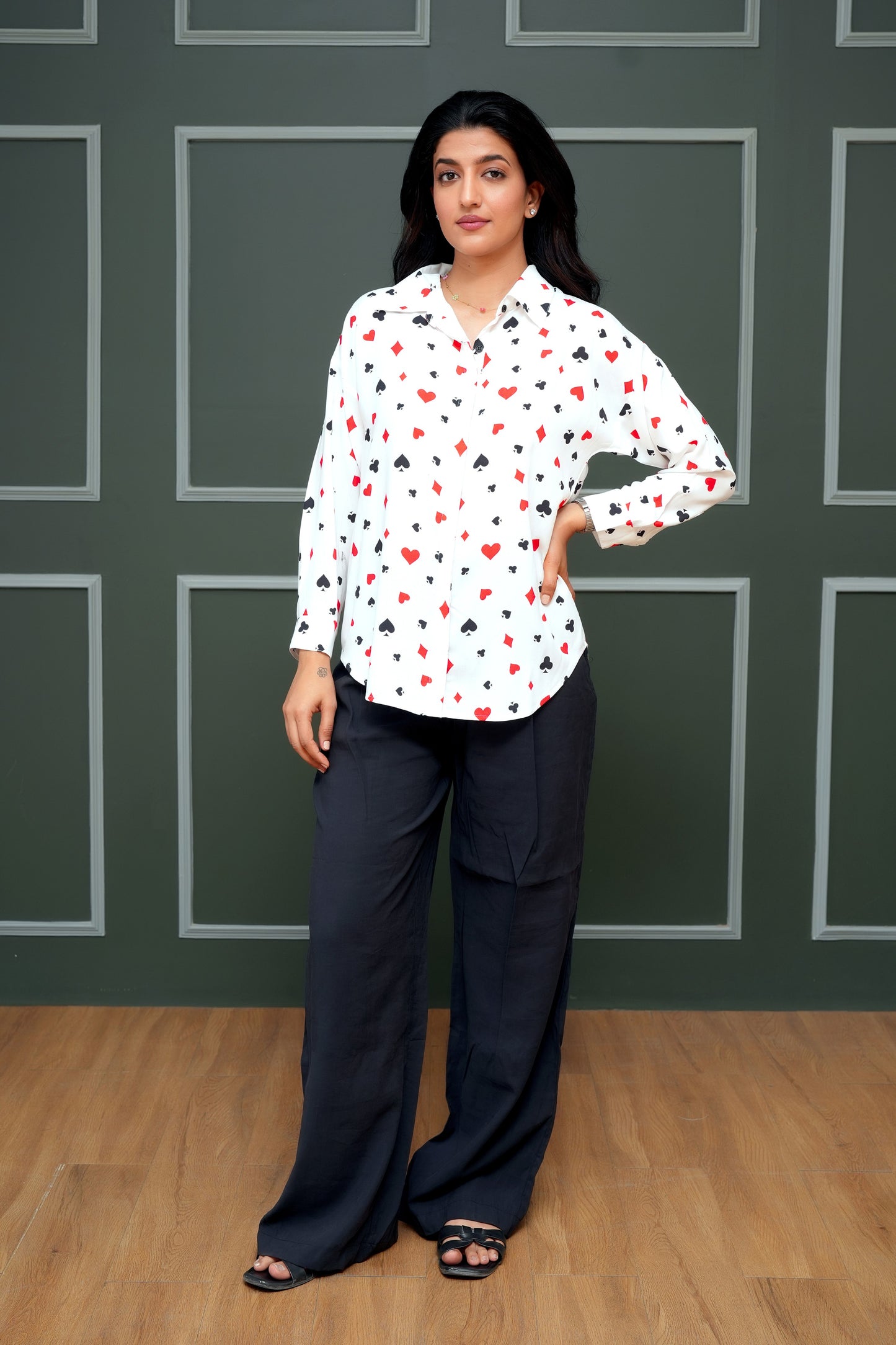 Women’s Shirt Full Sleeve – Printed, Resort Casual