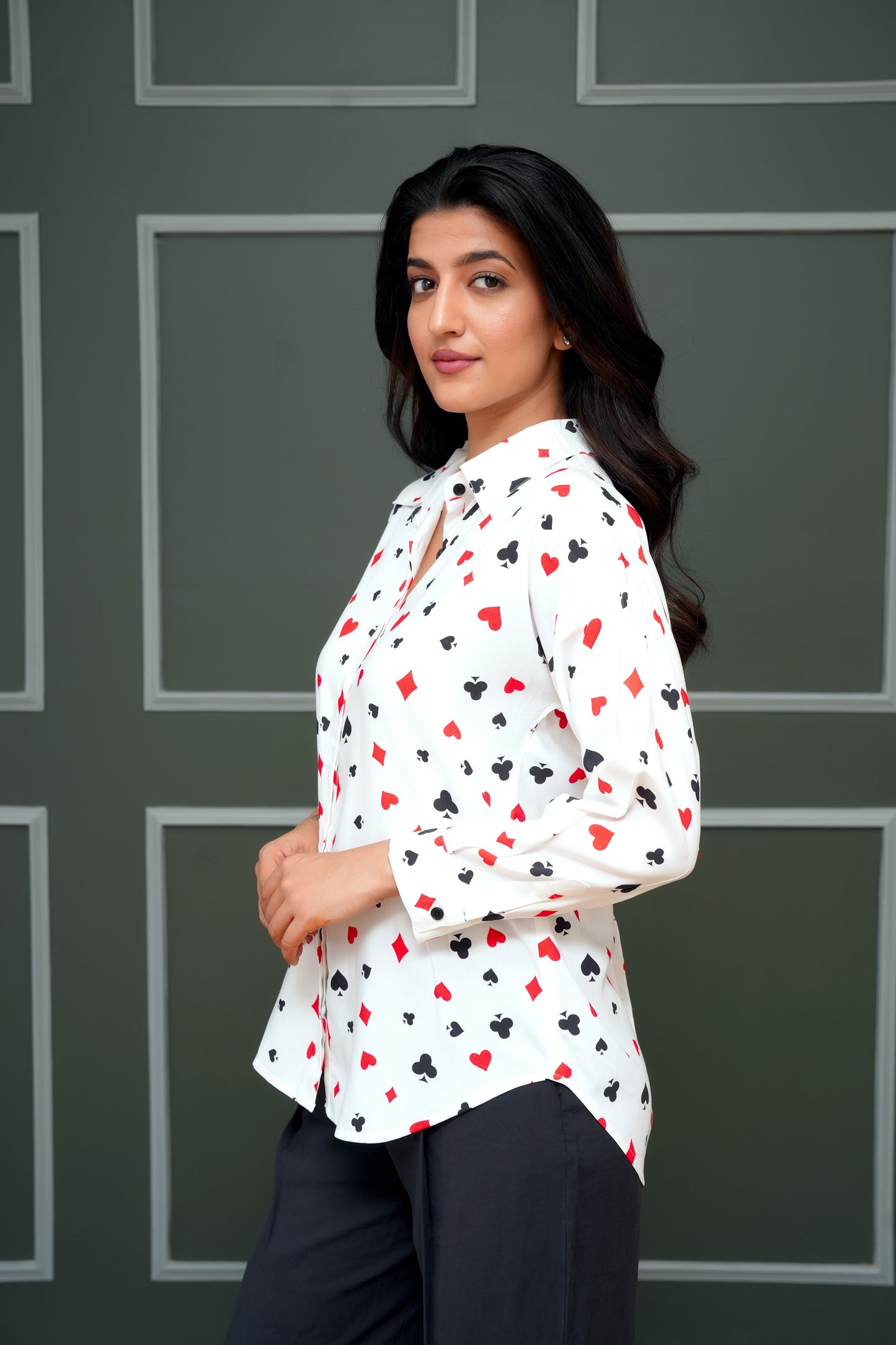 Women’s Shirt Full Sleeve – Printed, Resort Casual