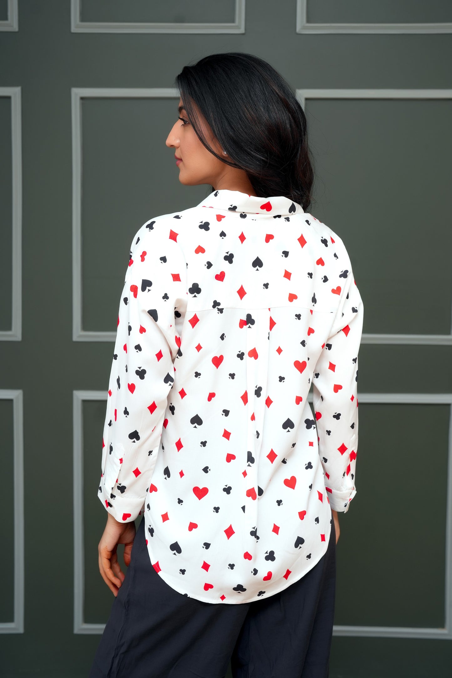 Women’s Shirt Full Sleeve – Printed, Resort Casual