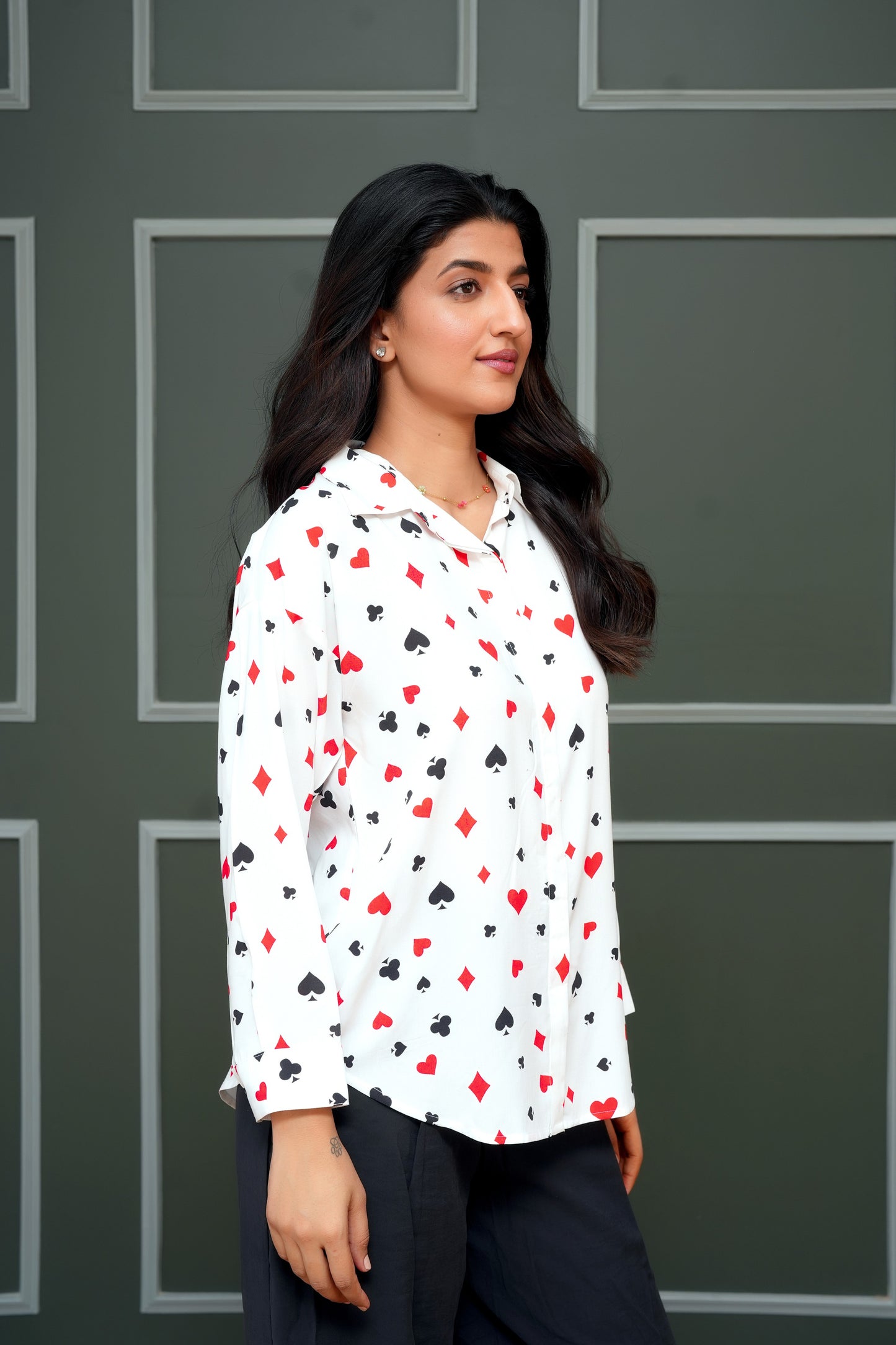 Women’s Shirt Full Sleeve – Printed, Resort Casual