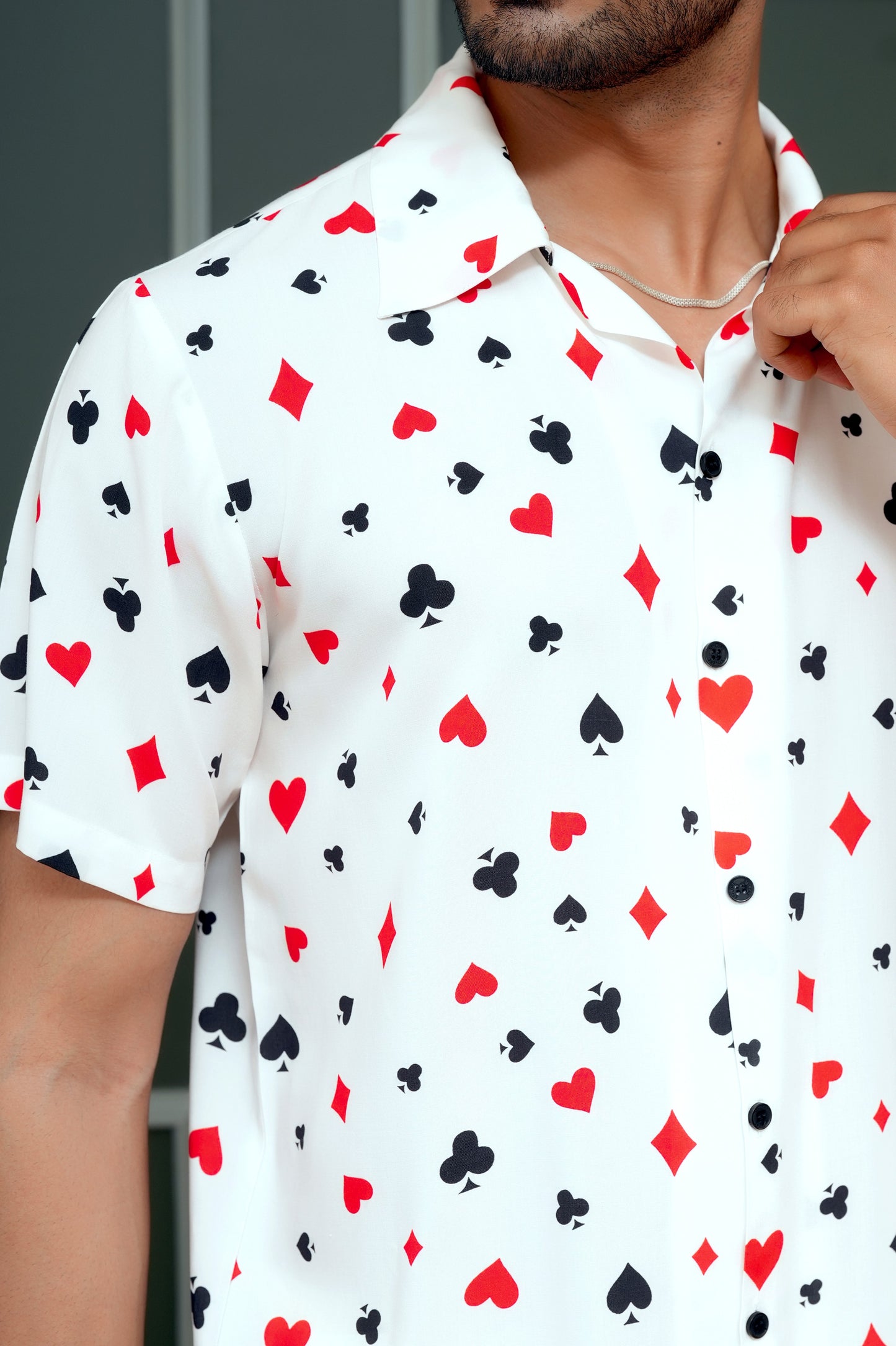 Men’s Matching Shirt and Short Co-ord Set – Printed Statement Look