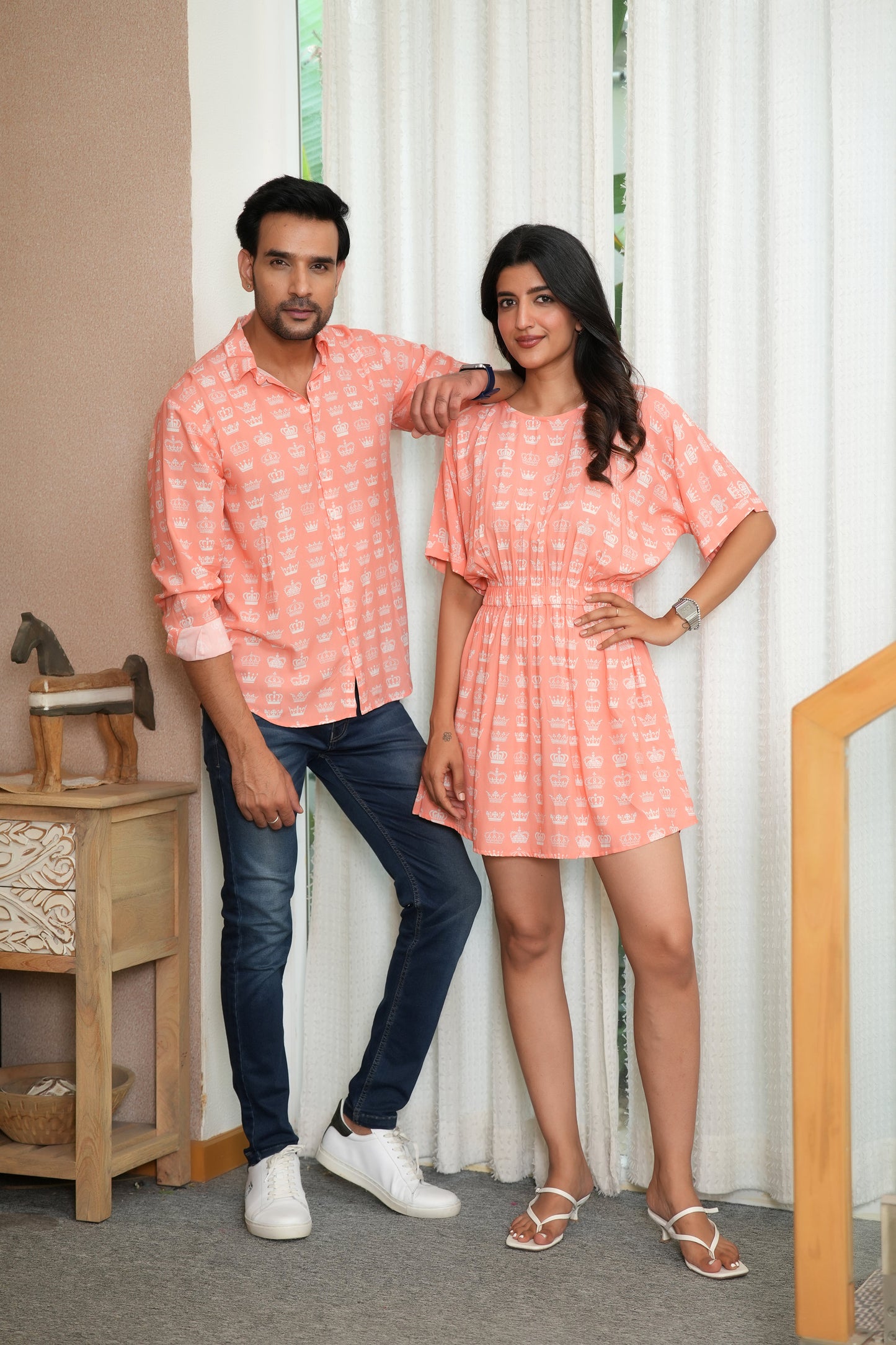 Couple Matching Outfit – Shirt and Dress for Long Weekend Trips