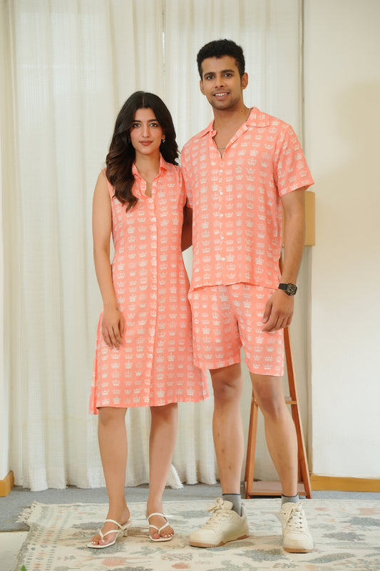 His and Her Resort Outfit – Matching Co Ord and Dress Set