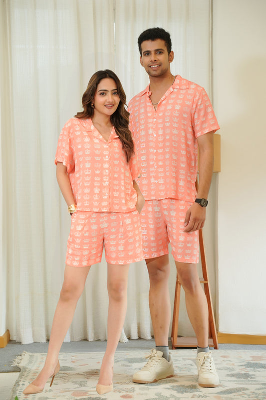 Couple Matching Co Ord Set – Anniversary and Vacation Outfit