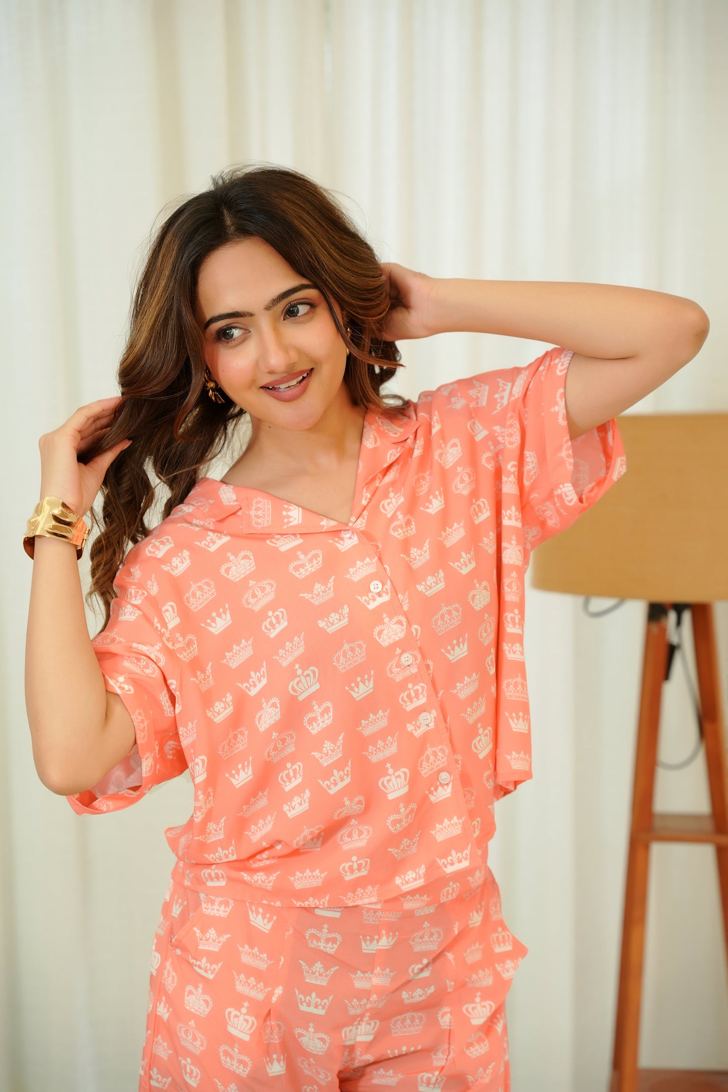 Womens Co Ord Set – Shirt and Shorts Vacation Wear