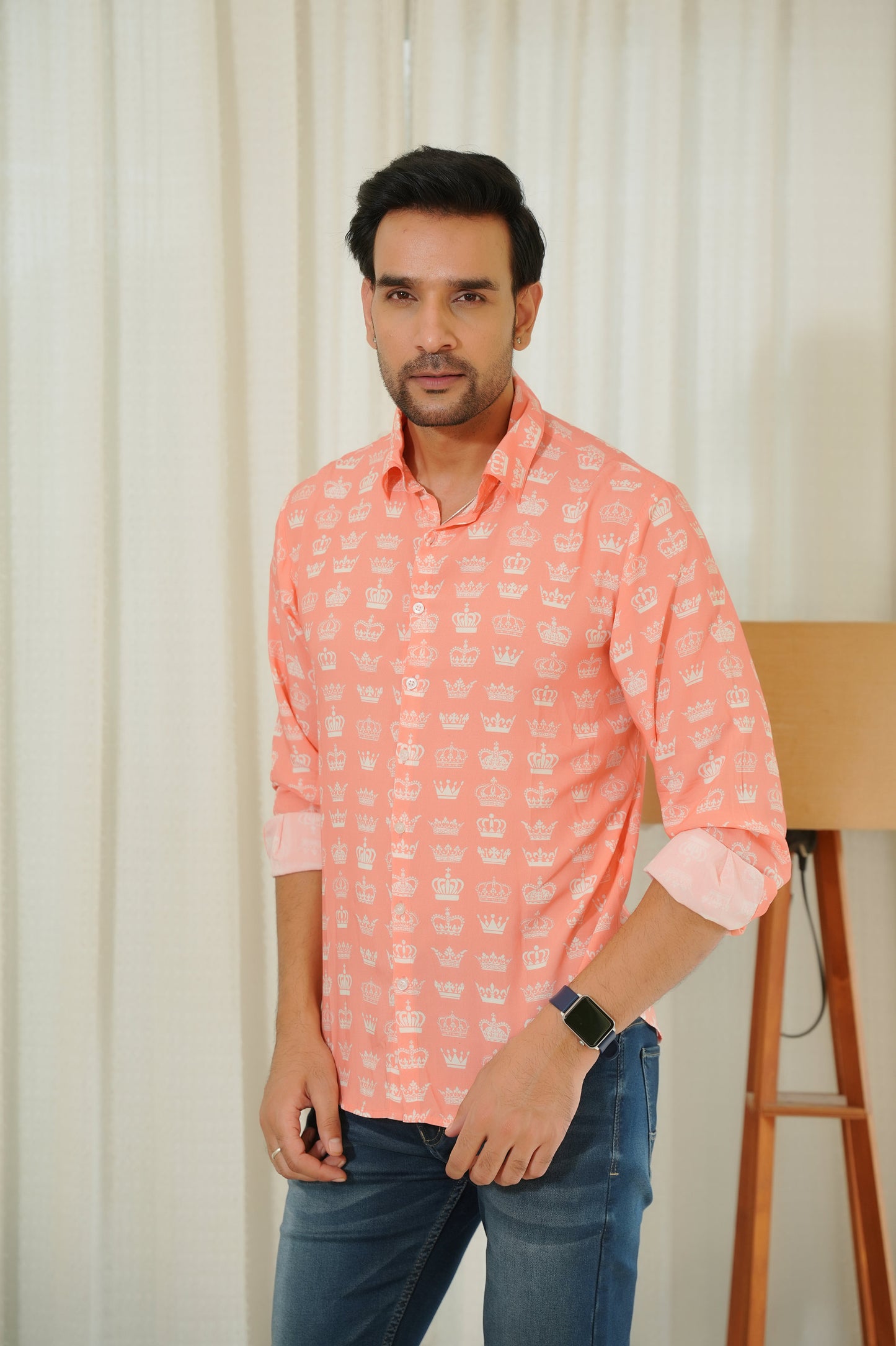 Mens Full Sleeve Resort Shirt – Vacation and Dinner Wear