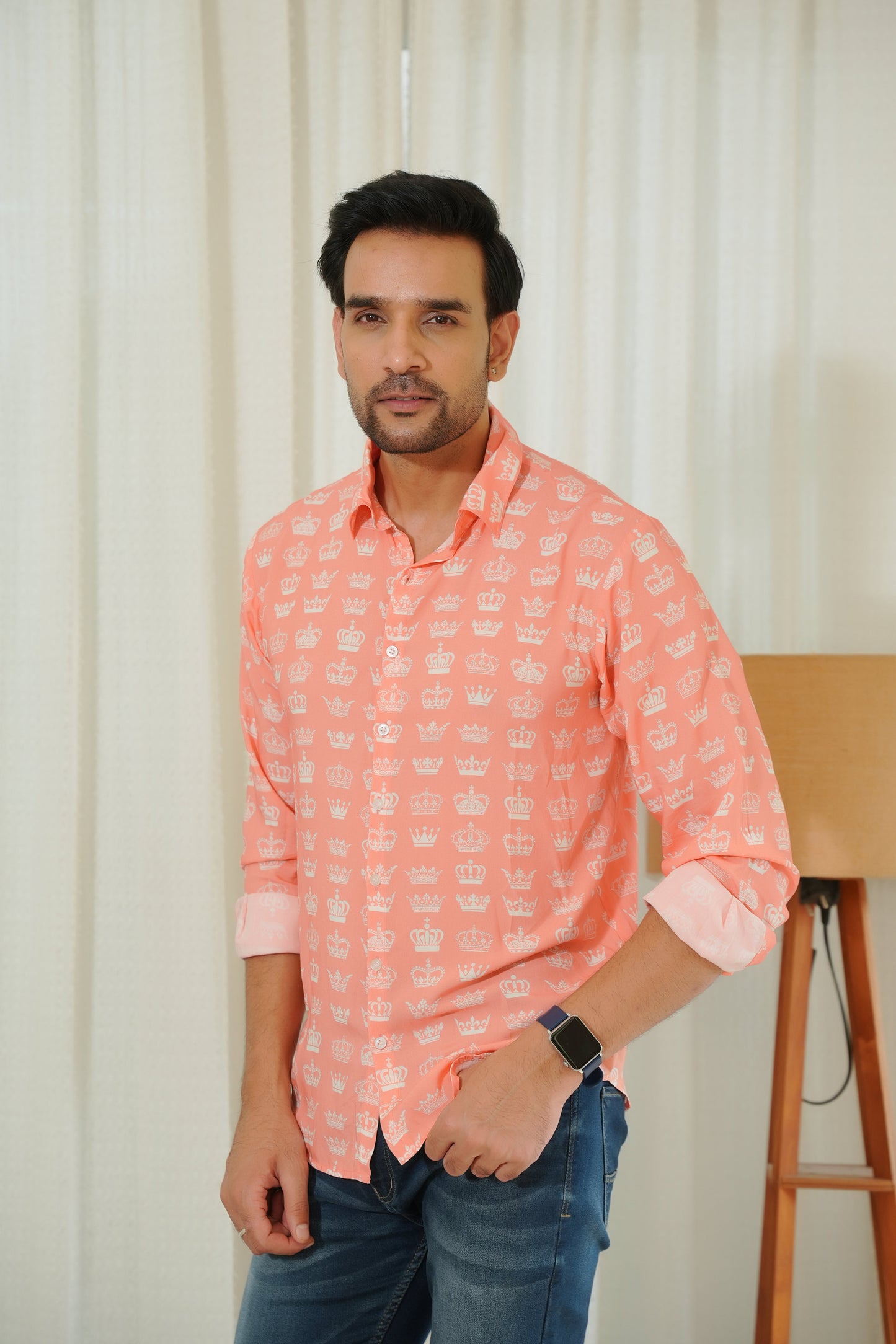 Mens Full Sleeve Resort Shirt – Vacation and Dinner Wear