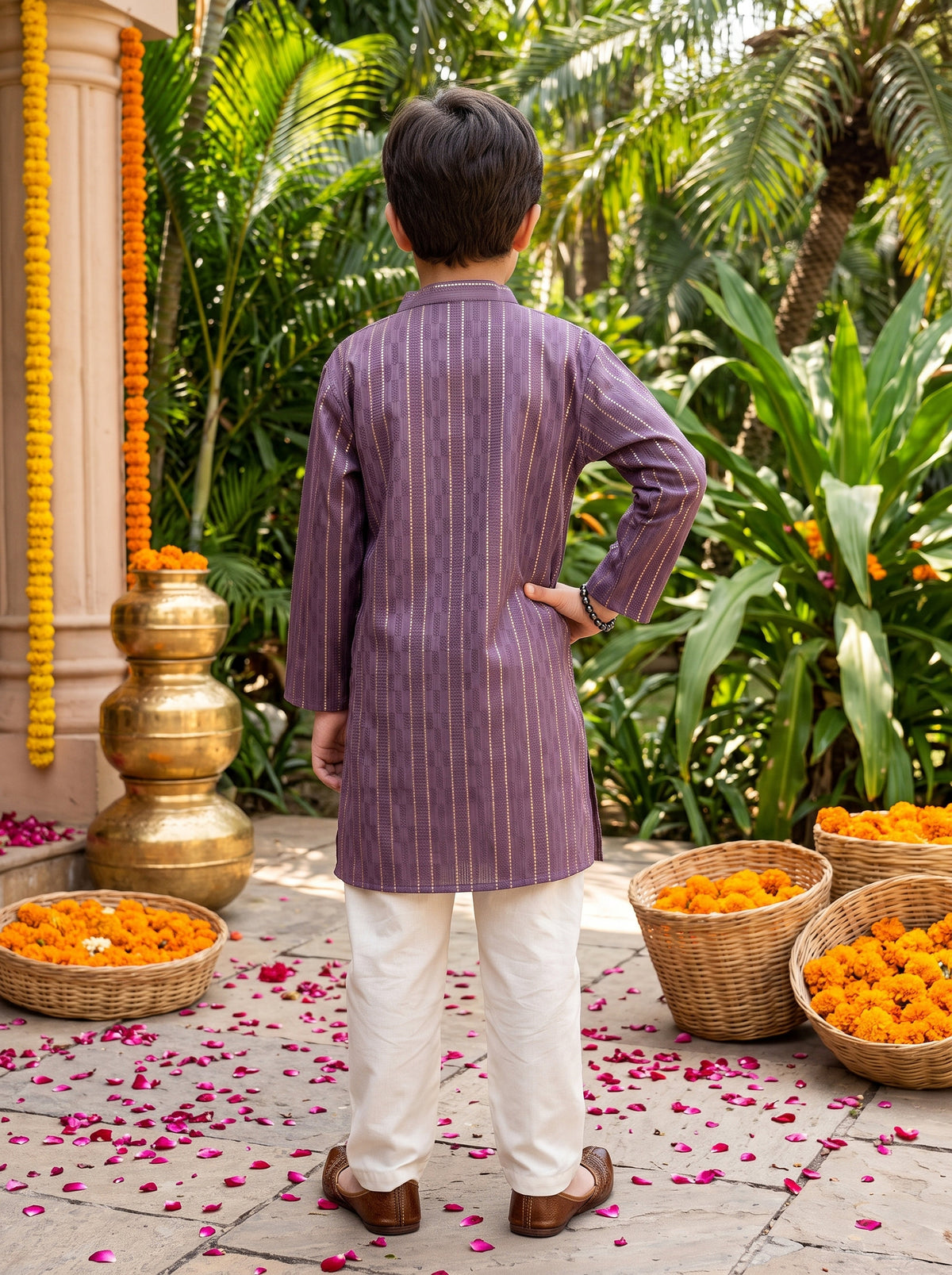 Boys Festive Kurta Pajama Set – Cotton Ethnic Wear