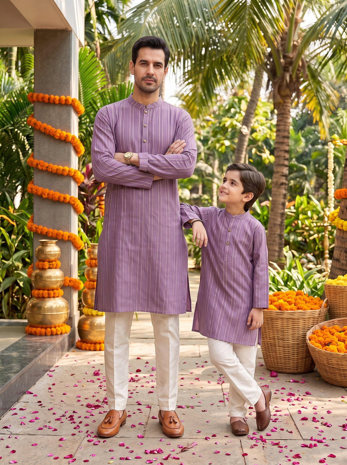 Father & Son Coordinated Kurta Sets – Traditional Wear