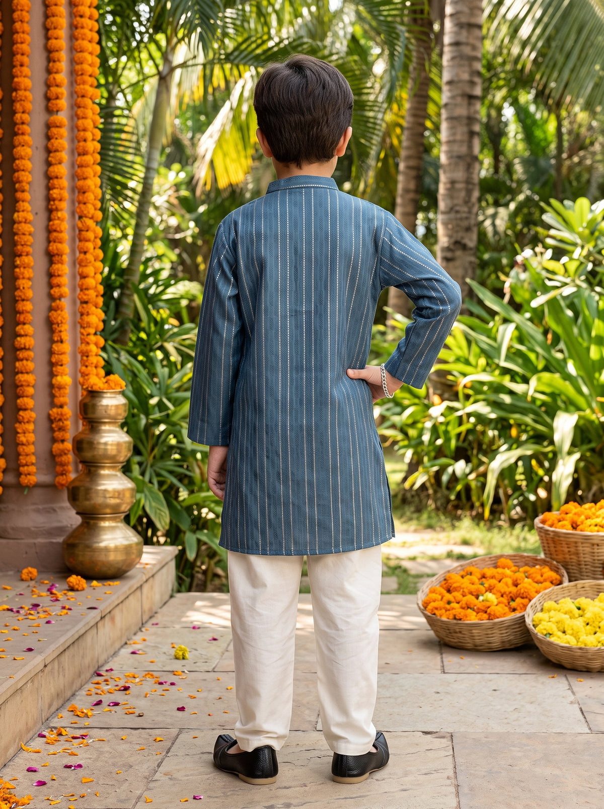Boys Cotton Kurta Pajama – Wedding & Festive Wear