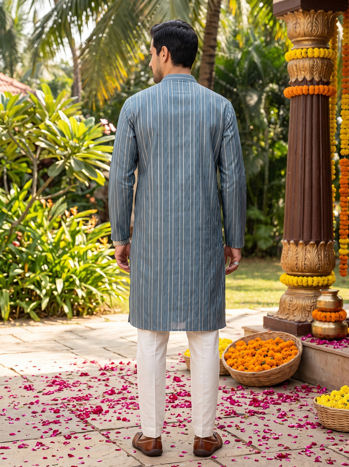 Men’s Cotton Ethnic Kurta – Family Celebration Wear