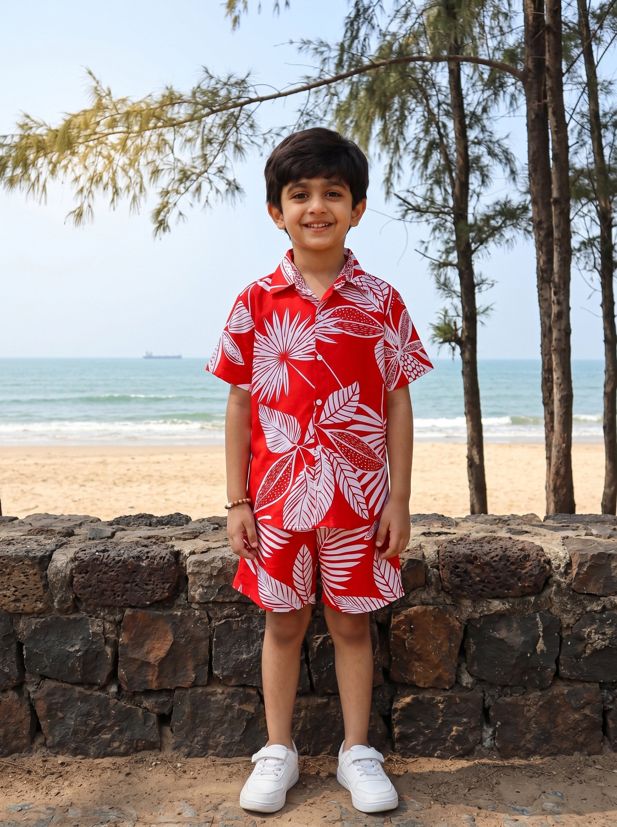 Boys Tropical Co-Ord Set – Beach Vacation & Birthday Wear
