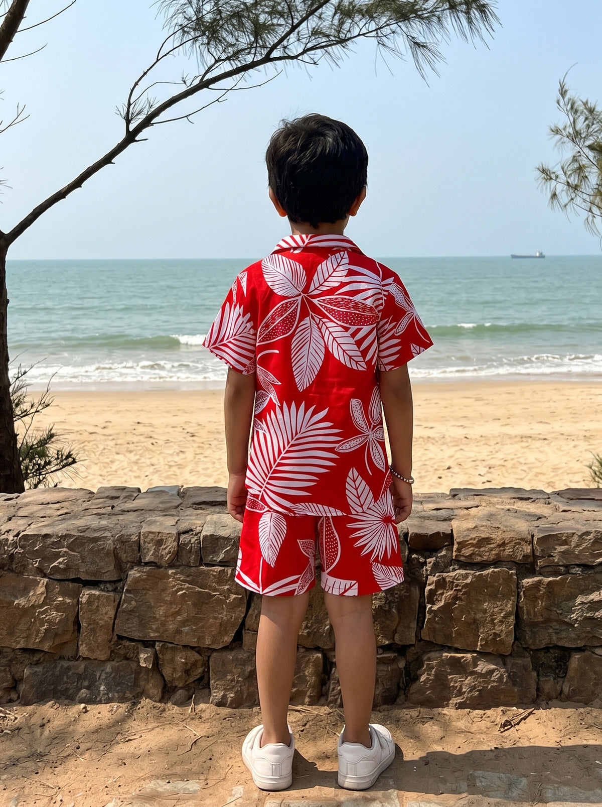 Boys Tropical Co-Ord Set – Beach Vacation & Birthday Wear