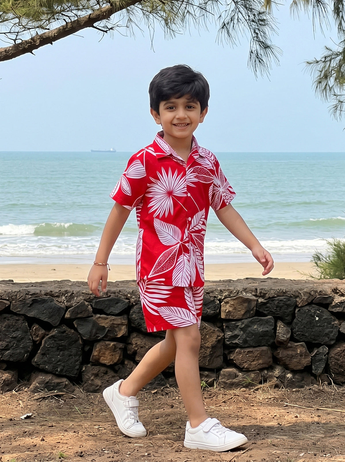 Boys Tropical Co-Ord Set – Beach Vacation & Birthday Wear