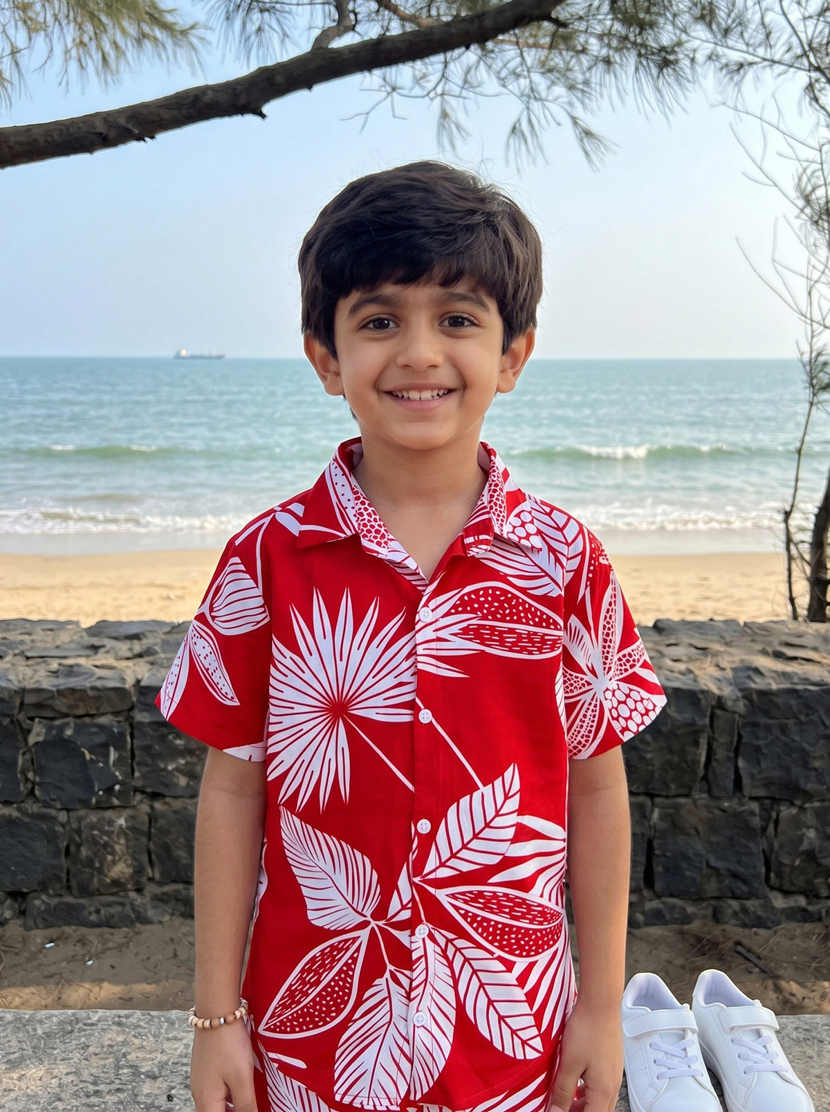 Boys Tropical Co-Ord Set – Beach Vacation & Birthday Wear