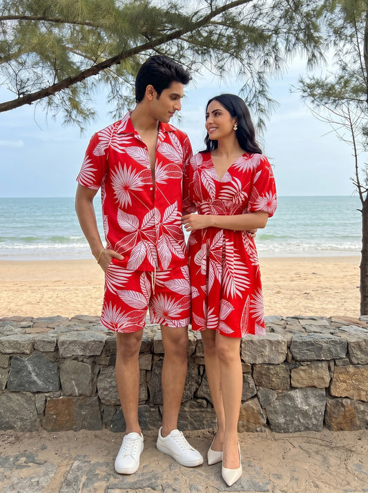 Couple Twinning Co-Ord Set – Beach & Resort Vacation Wear