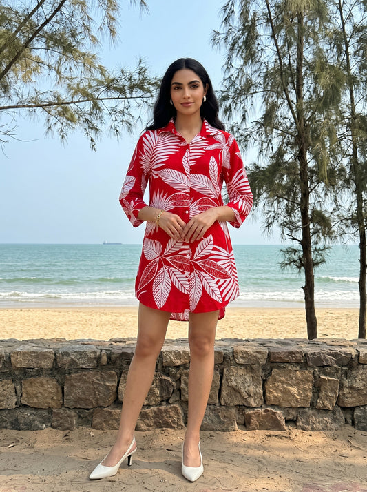 Women’s Long Shirt Dress – Resort & Vacation Wear