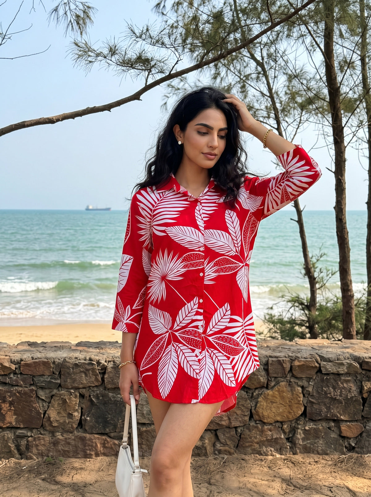Women’s Long Shirt Dress – Resort & Vacation Wear