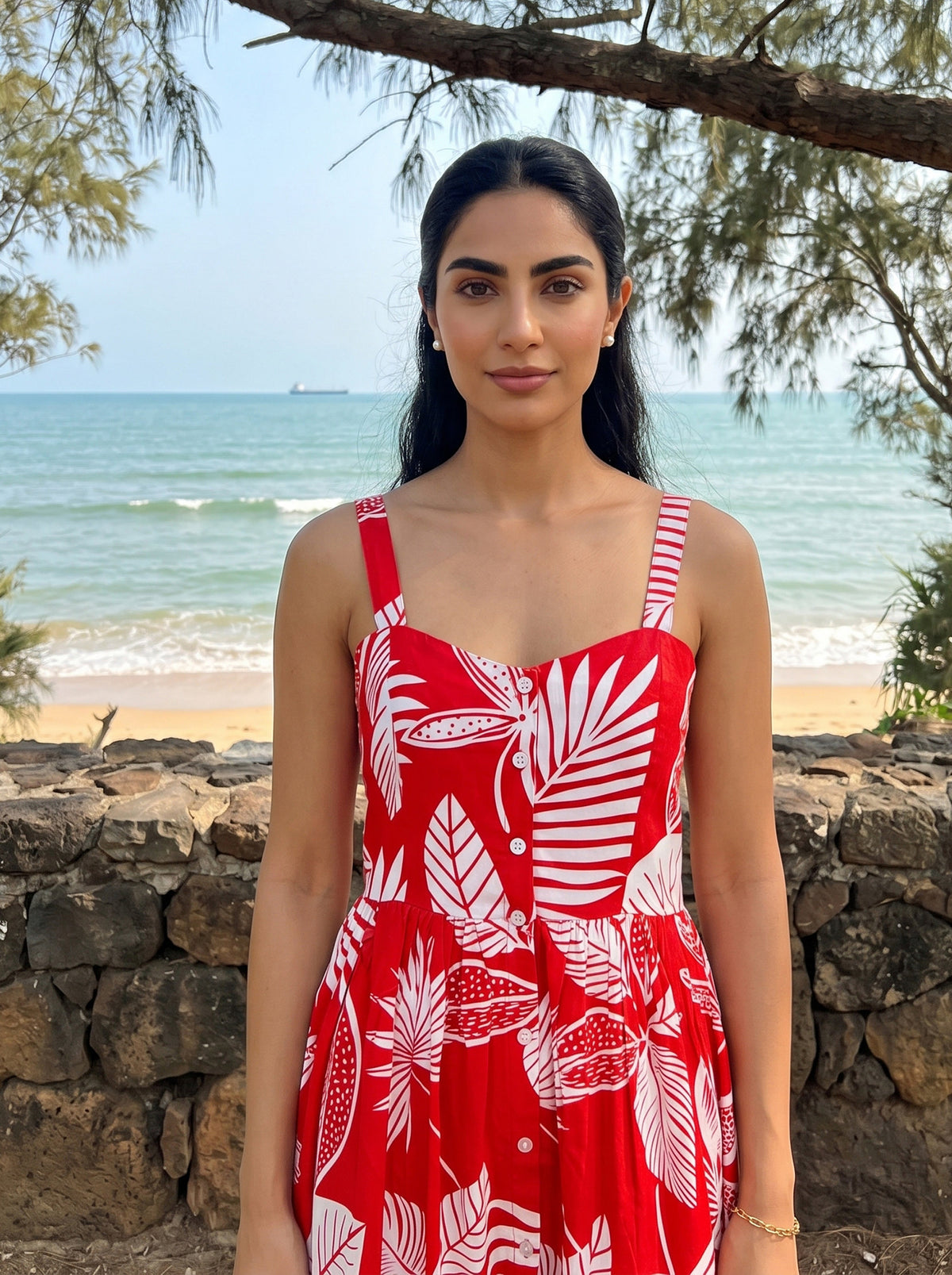 Women’s Midi Dress – Beach & Resort Vacation Outfit