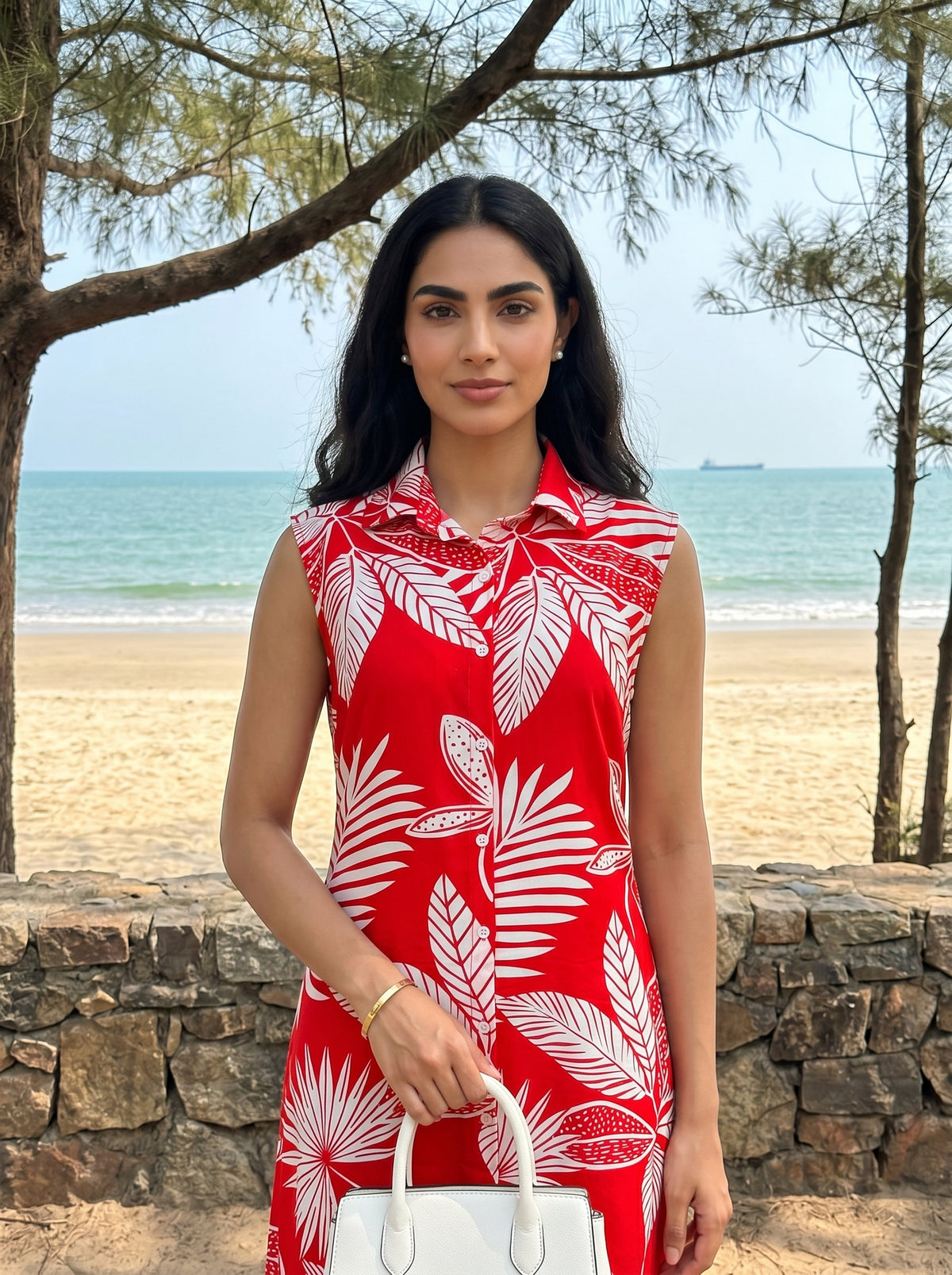 Girl’s Tropical Midi Dress – Vacation & Birthday Outfit