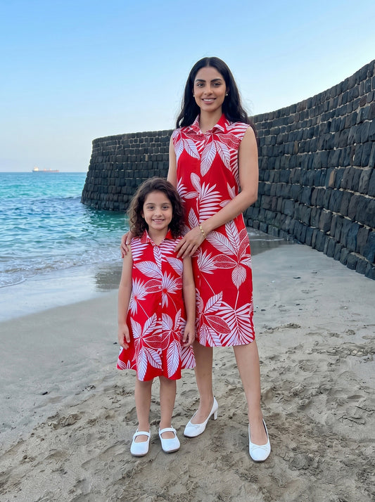 Mother & Daughter Matching Dresses – Vacation Twinning Wear
