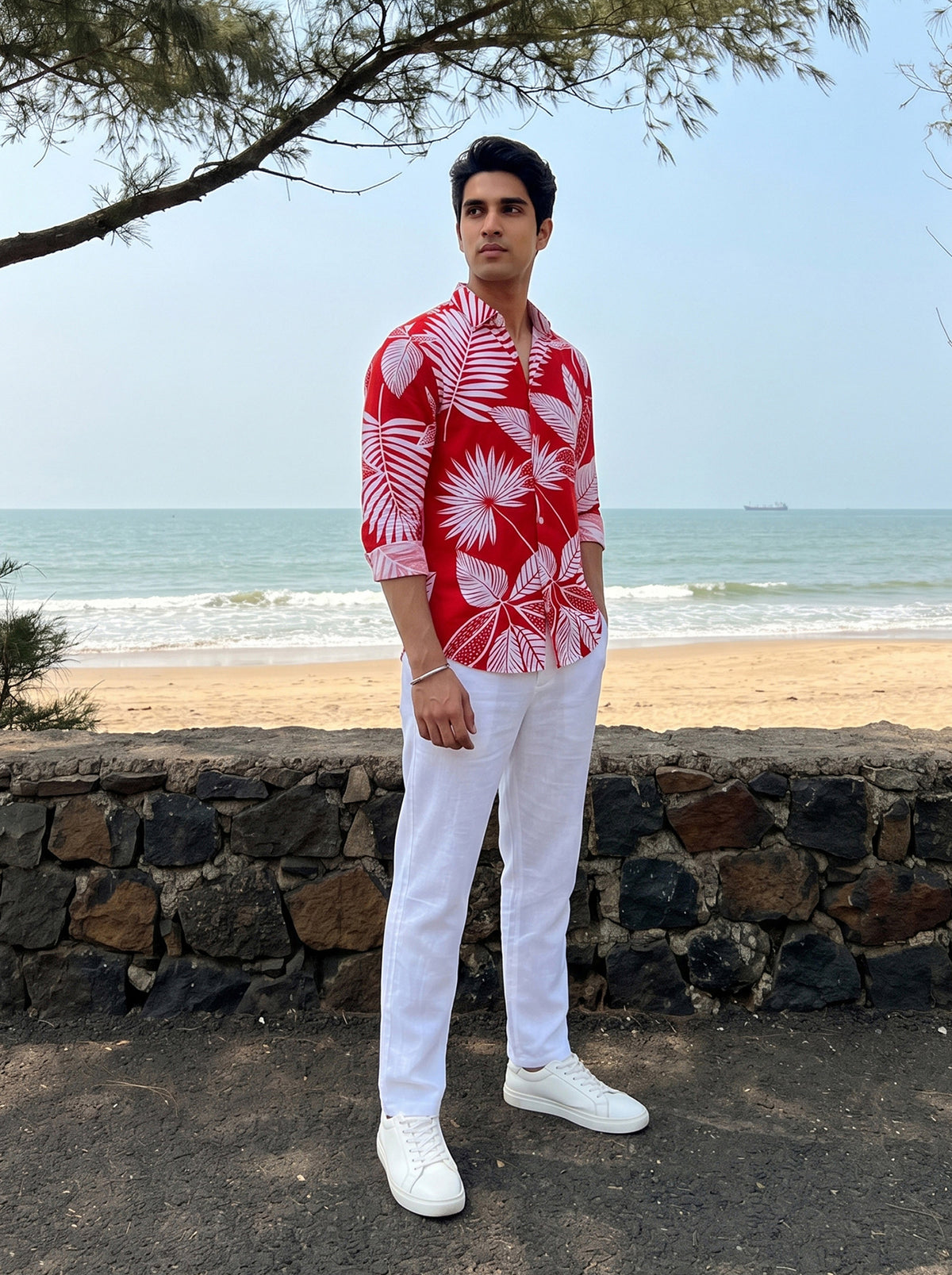 Men’s Full Sleeve Resort Shirt – Vacation & Dinner Wear