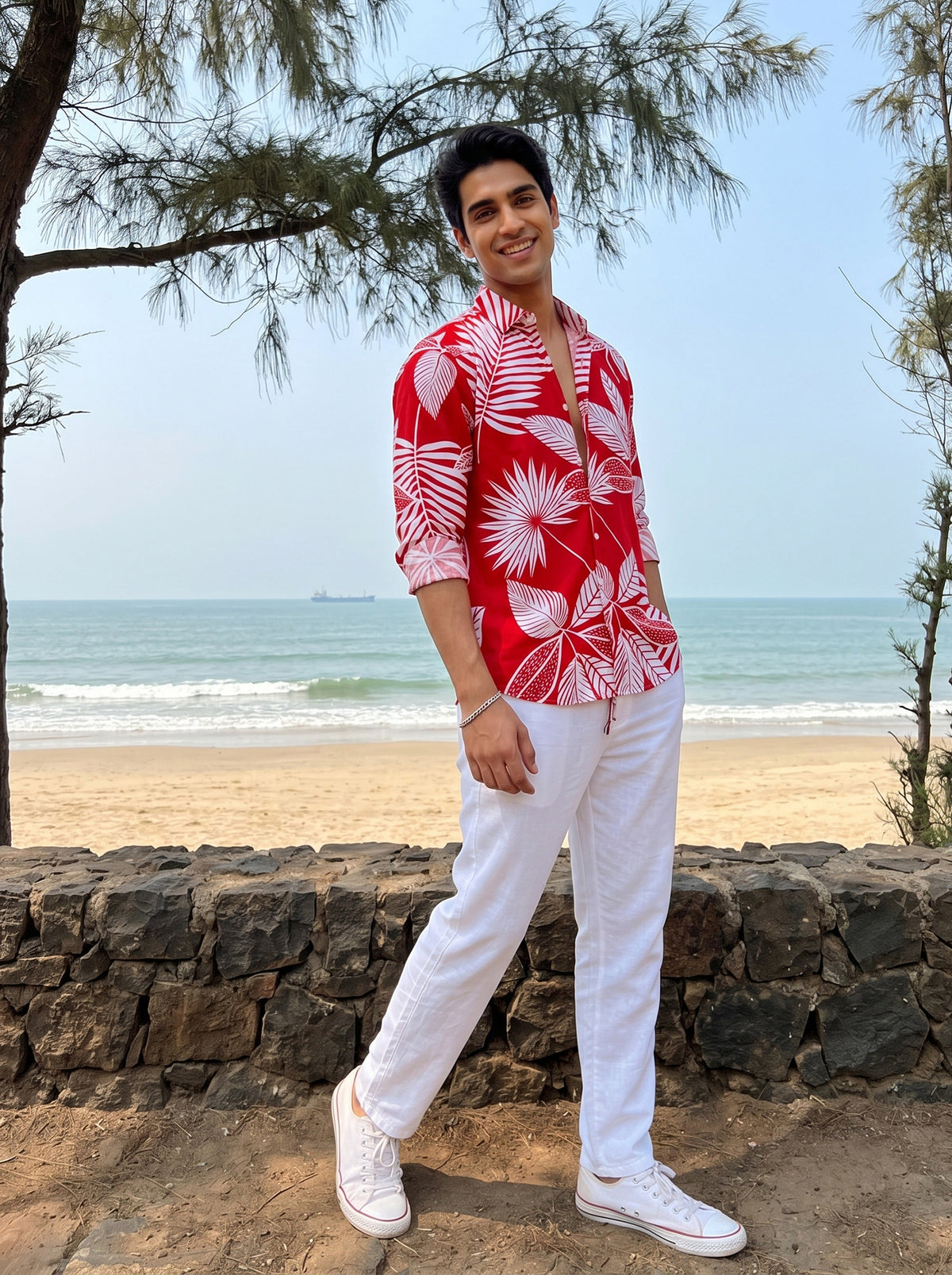 Men’s Full Sleeve Resort Shirt – Vacation & Dinner Wear