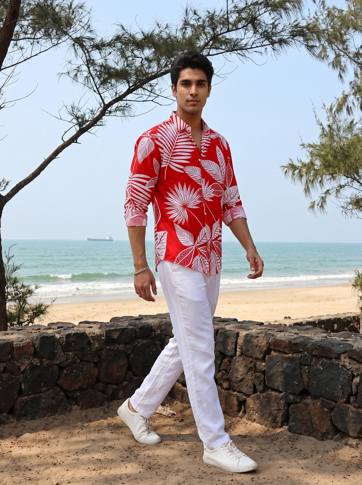 Men’s Full Sleeve Resort Shirt – Vacation & Dinner Wear
