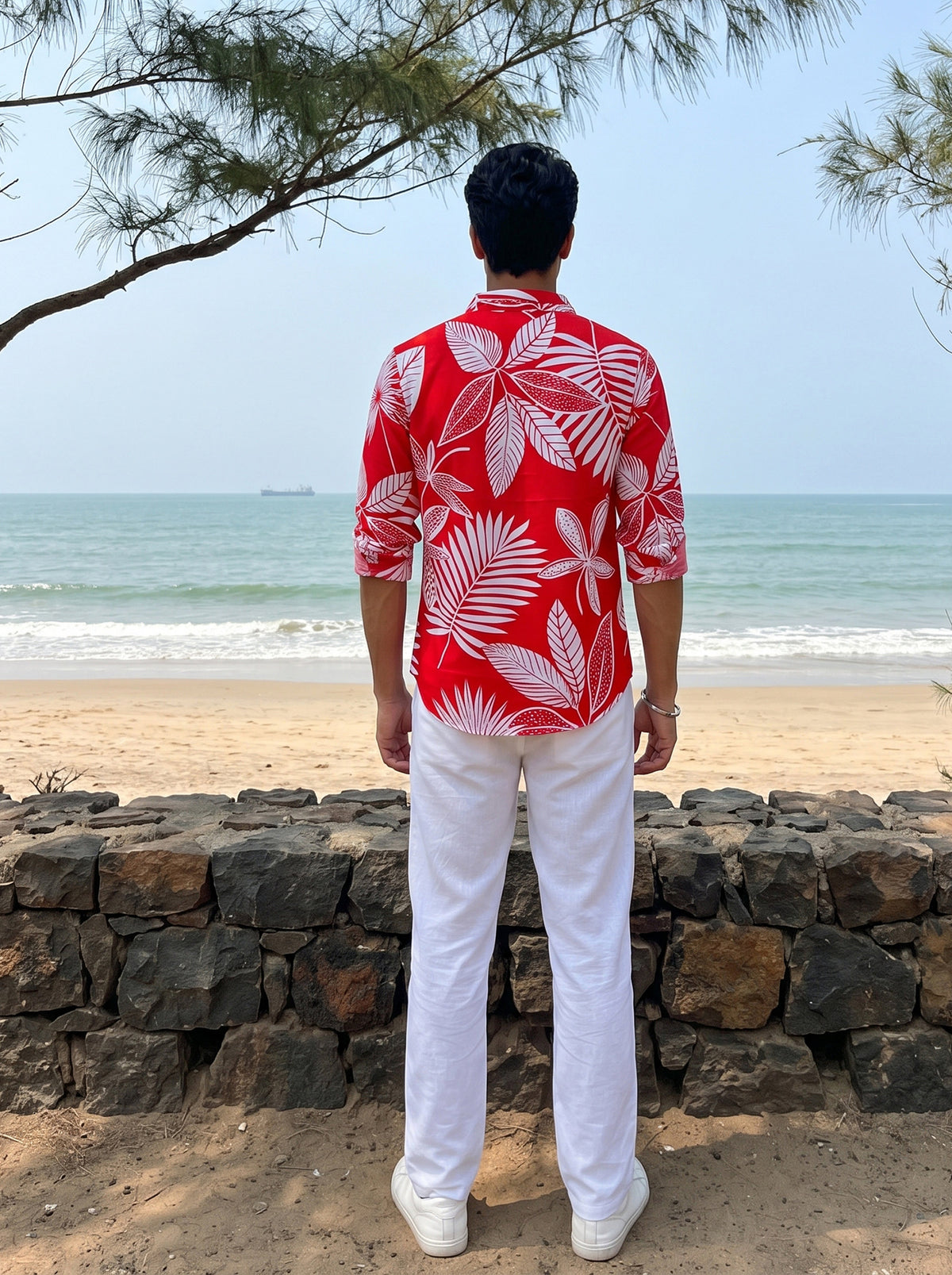 Men’s Full Sleeve Resort Shirt – Vacation & Dinner Wear