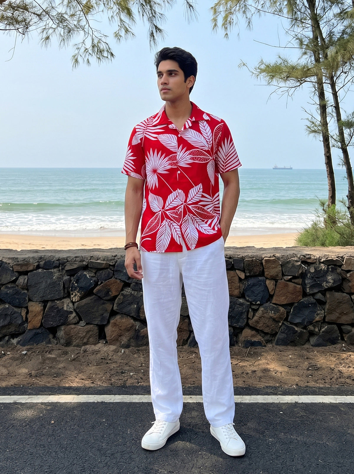 Men’s Short Sleeve Resort Shirt – Beach & Pool Party Wear