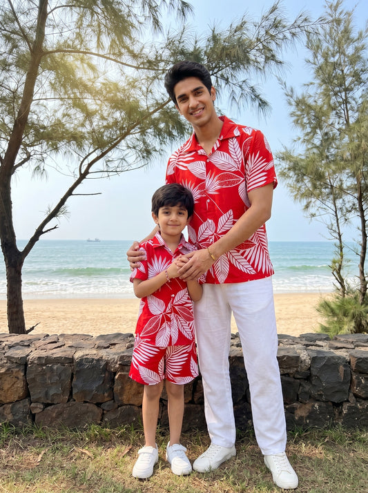 Father & Son Matching Co-Ord Sets – Family Vacation Wear