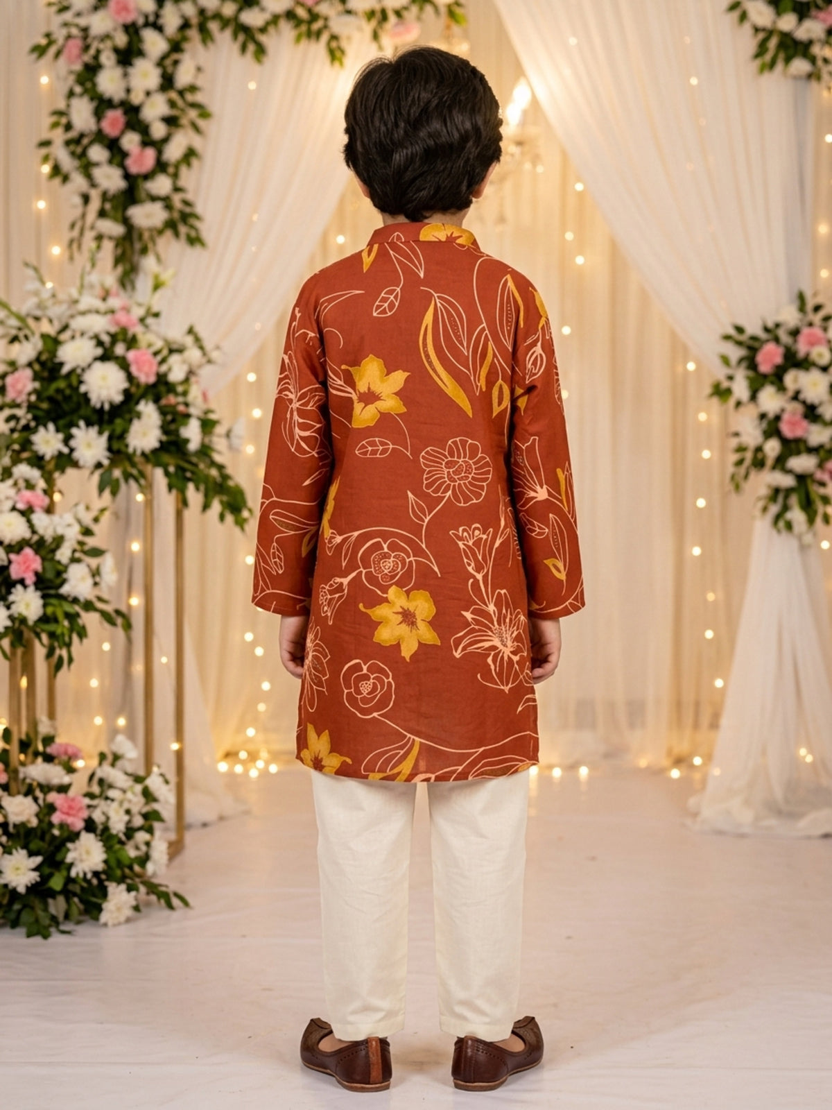 Boys Cotton Kurta Pajama Set – Festive Wear
