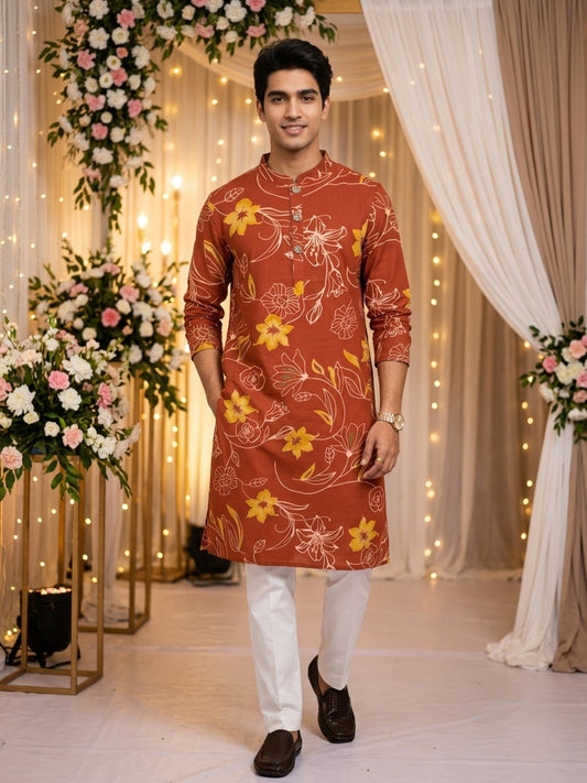 Men’s Cotton Kurta – Traditional Festive Wear