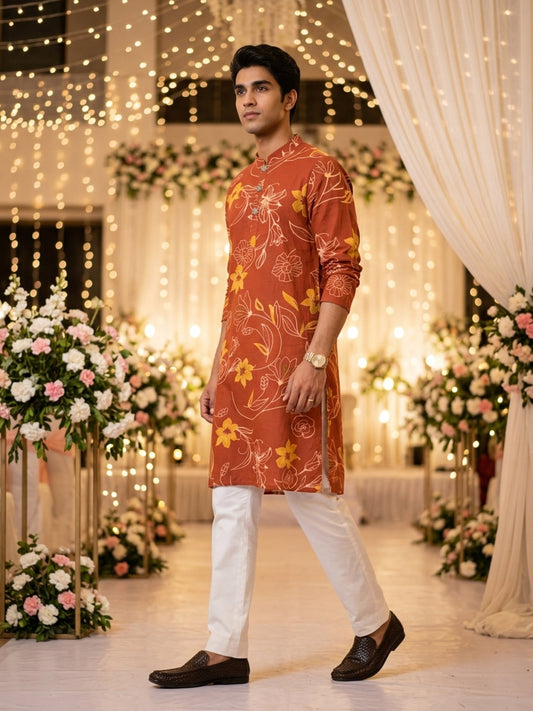 Men’s Cotton Kurta – Traditional Festive Wear