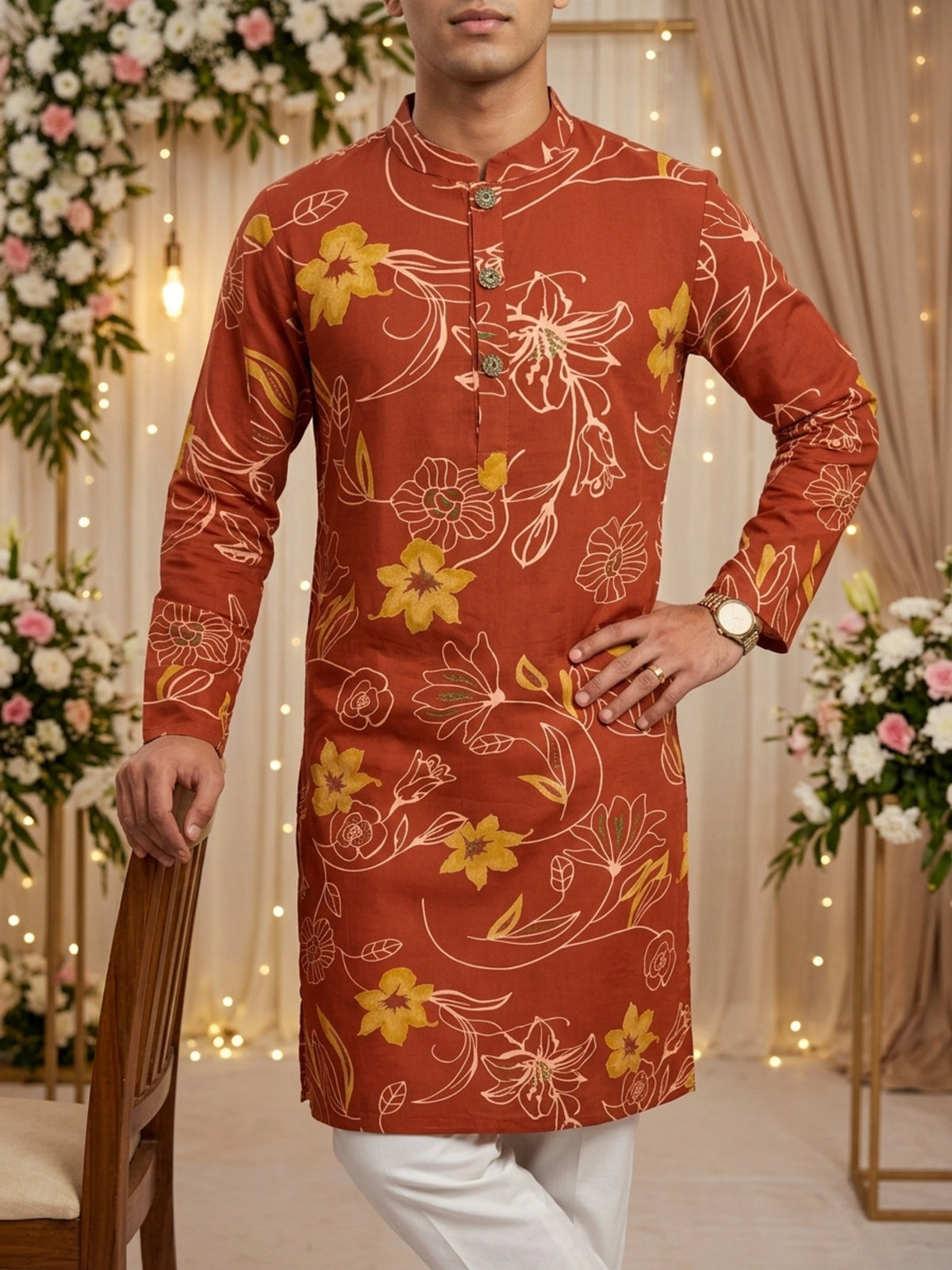 Men’s Cotton Kurta – Traditional Festive Wear