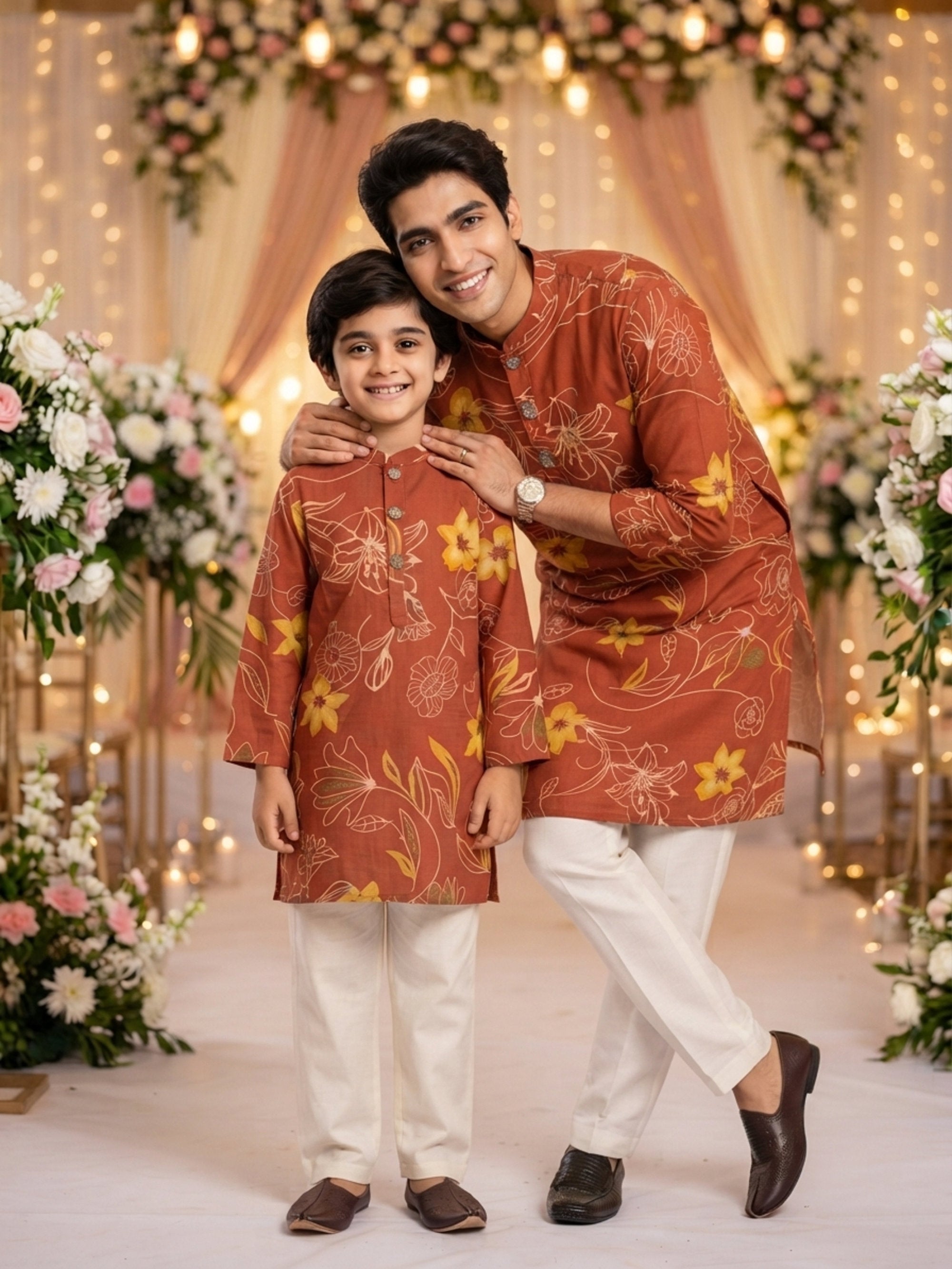 Father & Son Matching Outfits – Cotton Ethnic Wear