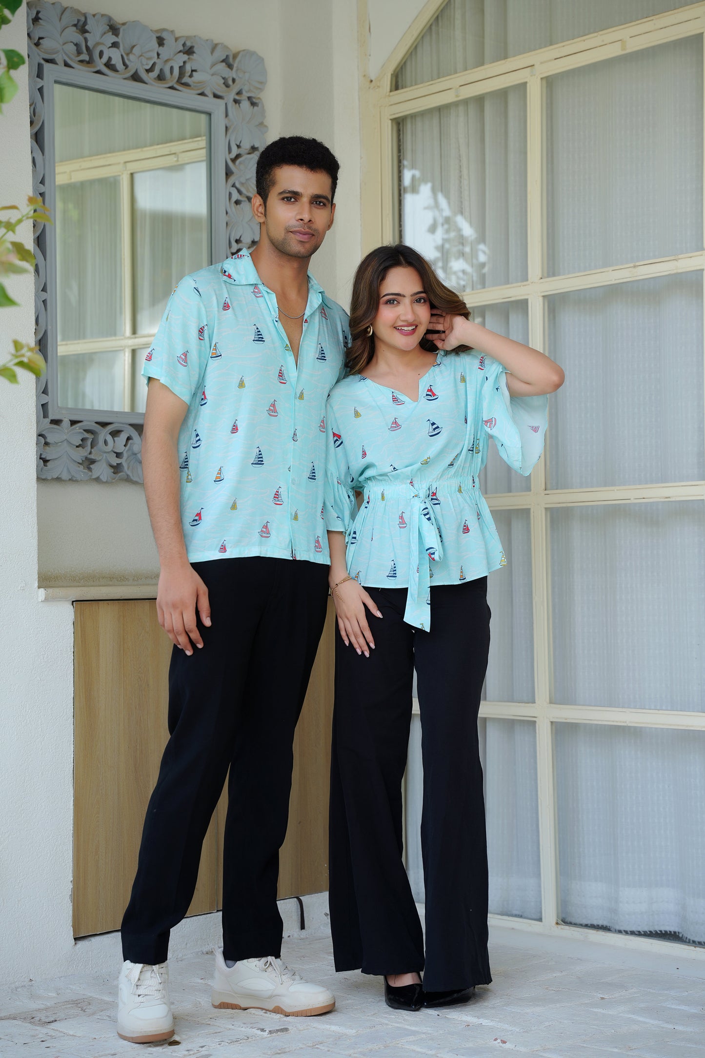 Couple Matching Dress Set – Romantic Outfit for Valentine Anniversary and Dinner