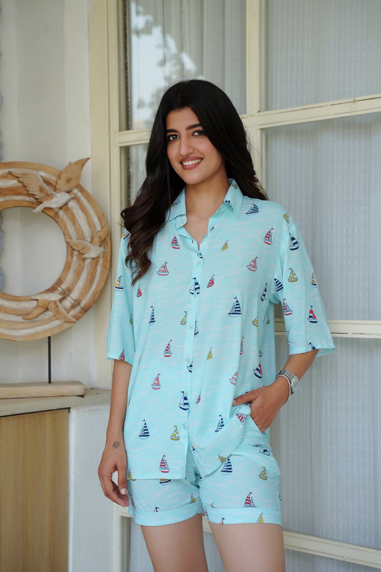 Women Co-Ord Set – Romantic Valentine Resort Wear for Beach and Staycation