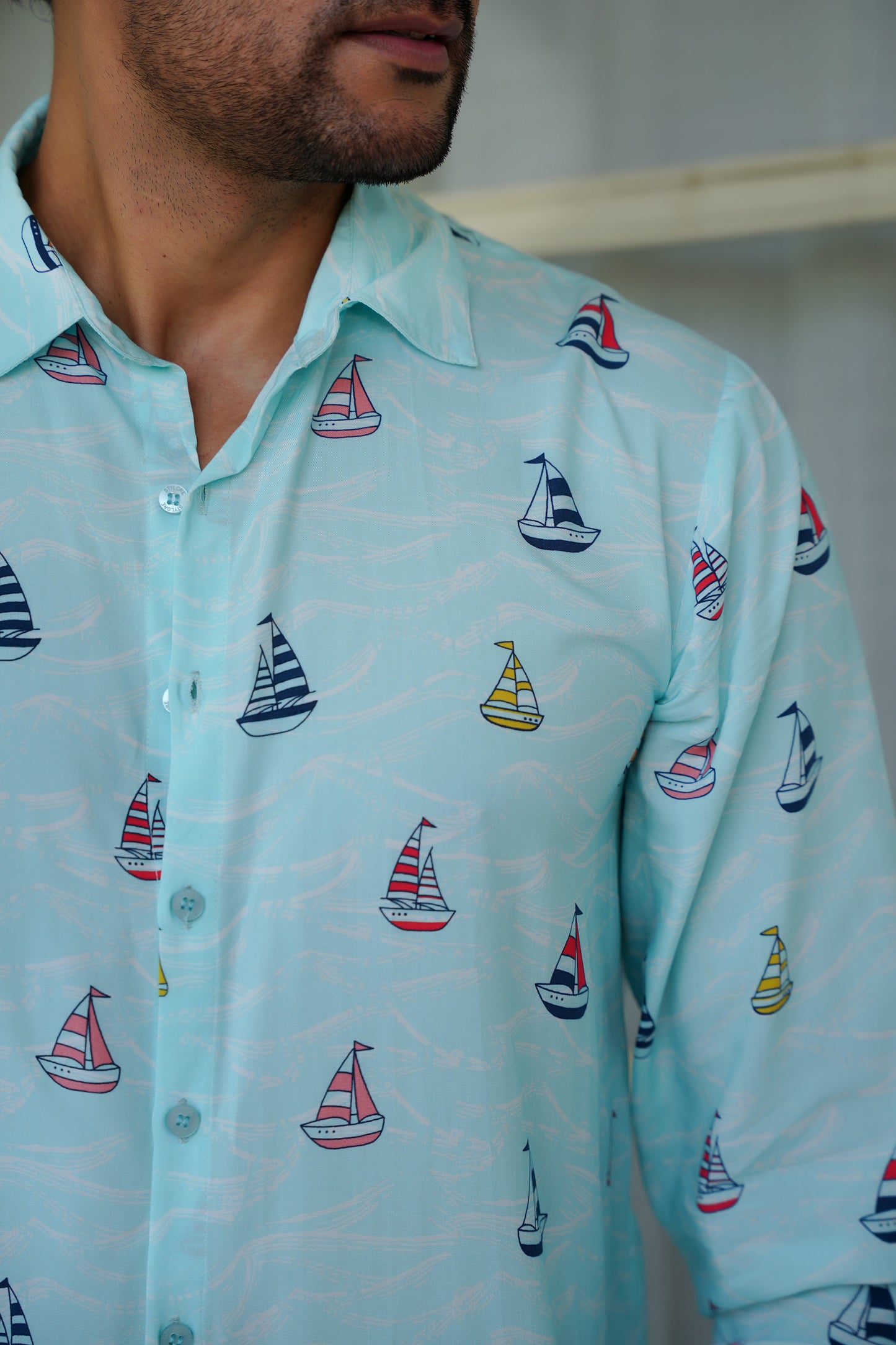 Men Full Sleeve Shirt – Romantic Resort Wear for Dinner Honeymoon and Vacation