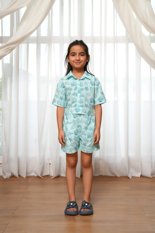 Girls' Tropical Co-Ord Set – Matching Summer Outfit for Holidays