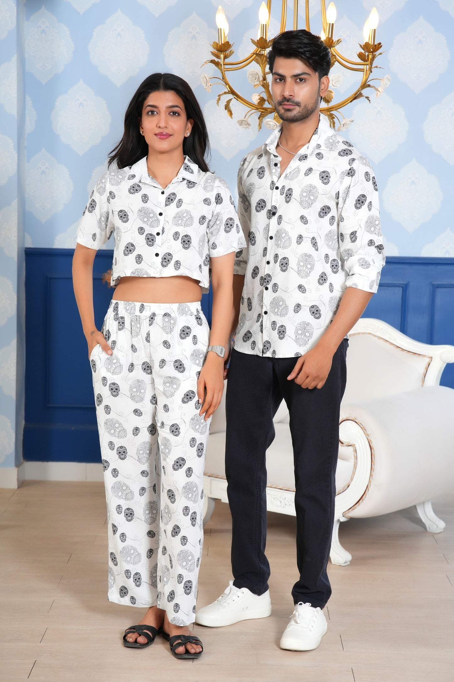Couples' Printed Matching Vacation Sets – Lightweight Tropical Wear