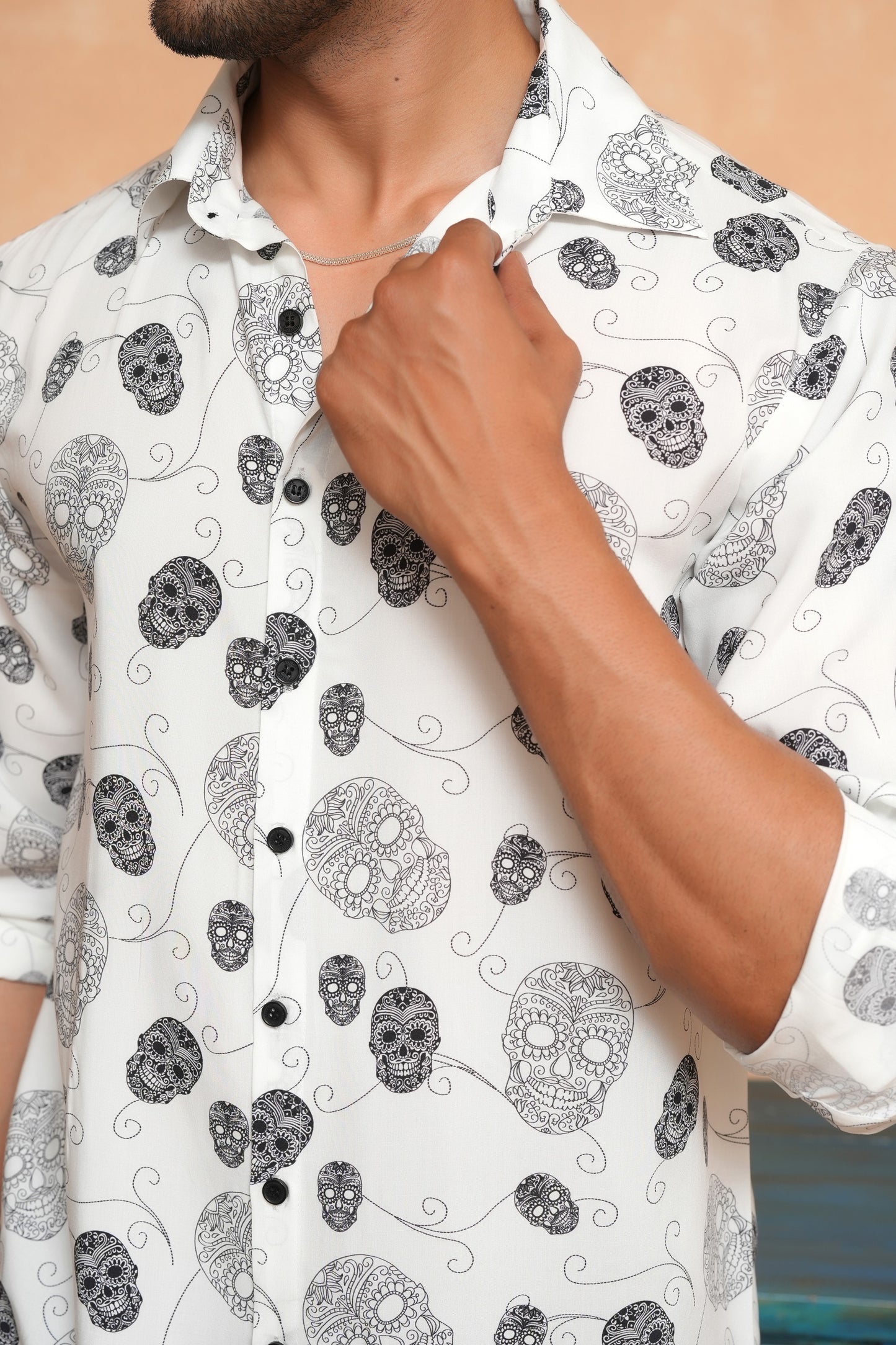 Men’s Full Sleeve Viscose Shirt – Smart & Breathable Beachwear