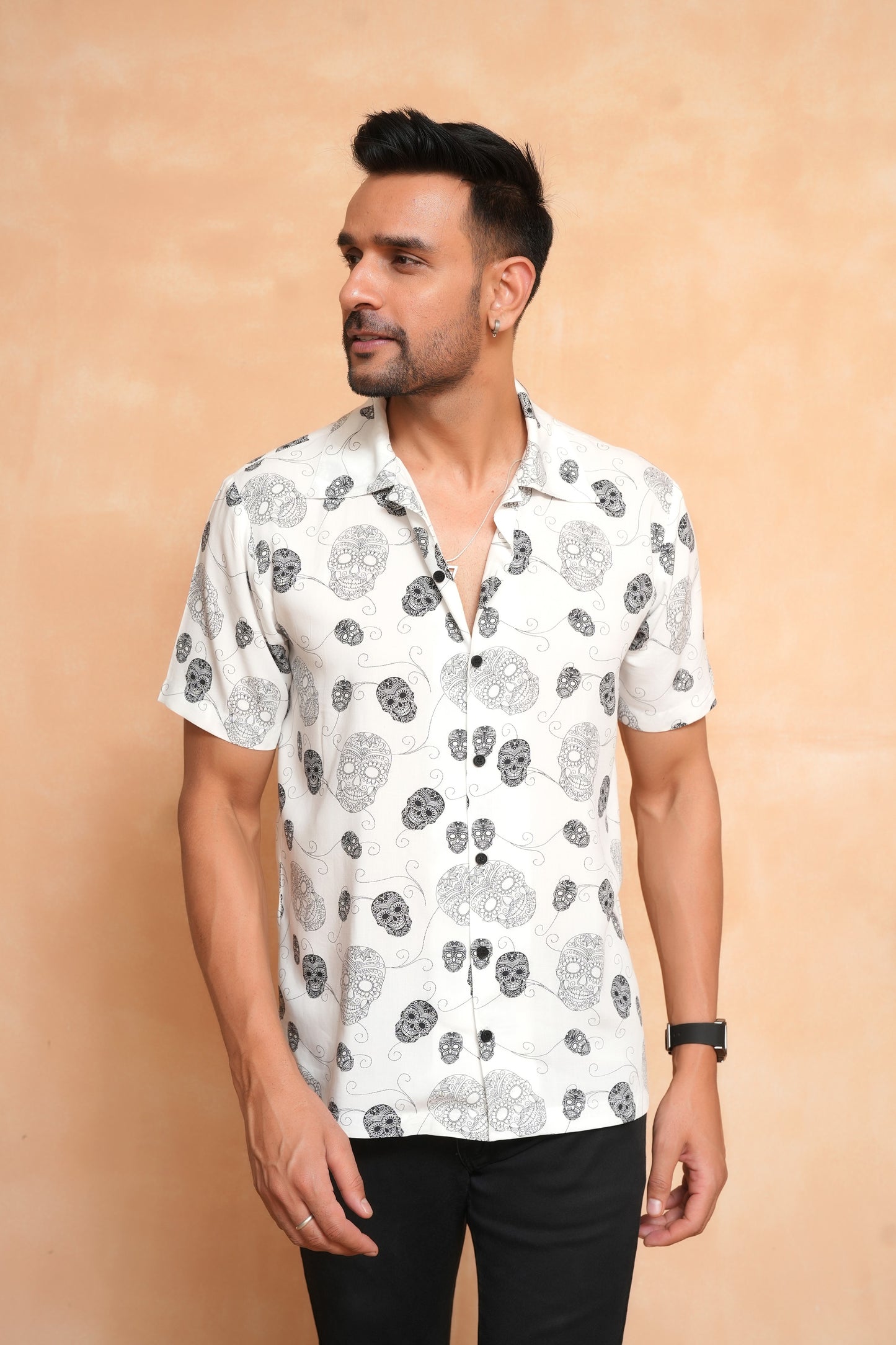 Men’s Tropical Cabana Shirt – Short Sleeve Summer Staple