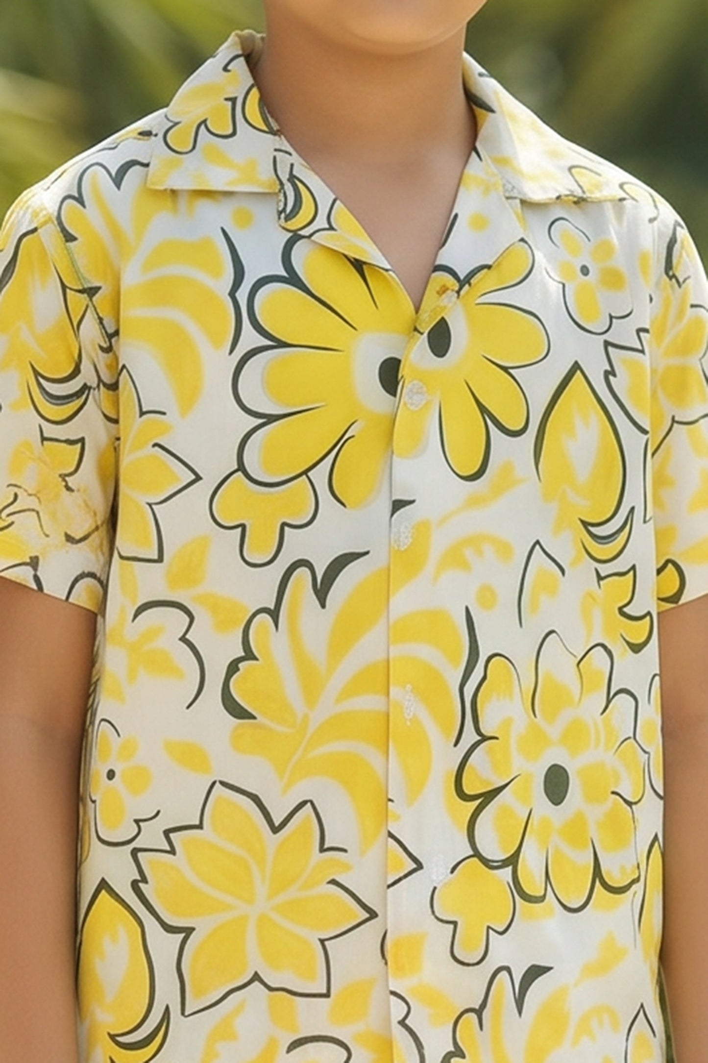 Boys Beach Co-Ord Set – Tropical Shirt & Shorts Vacation Outfit for Pool Party Birthday Goa Trip & Resort Holiday