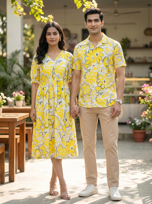 His & Her Matching Beach Outfit – Couple Vacation Outfit for Pool Party Resort Holiday Long Weekend & Honeymoon