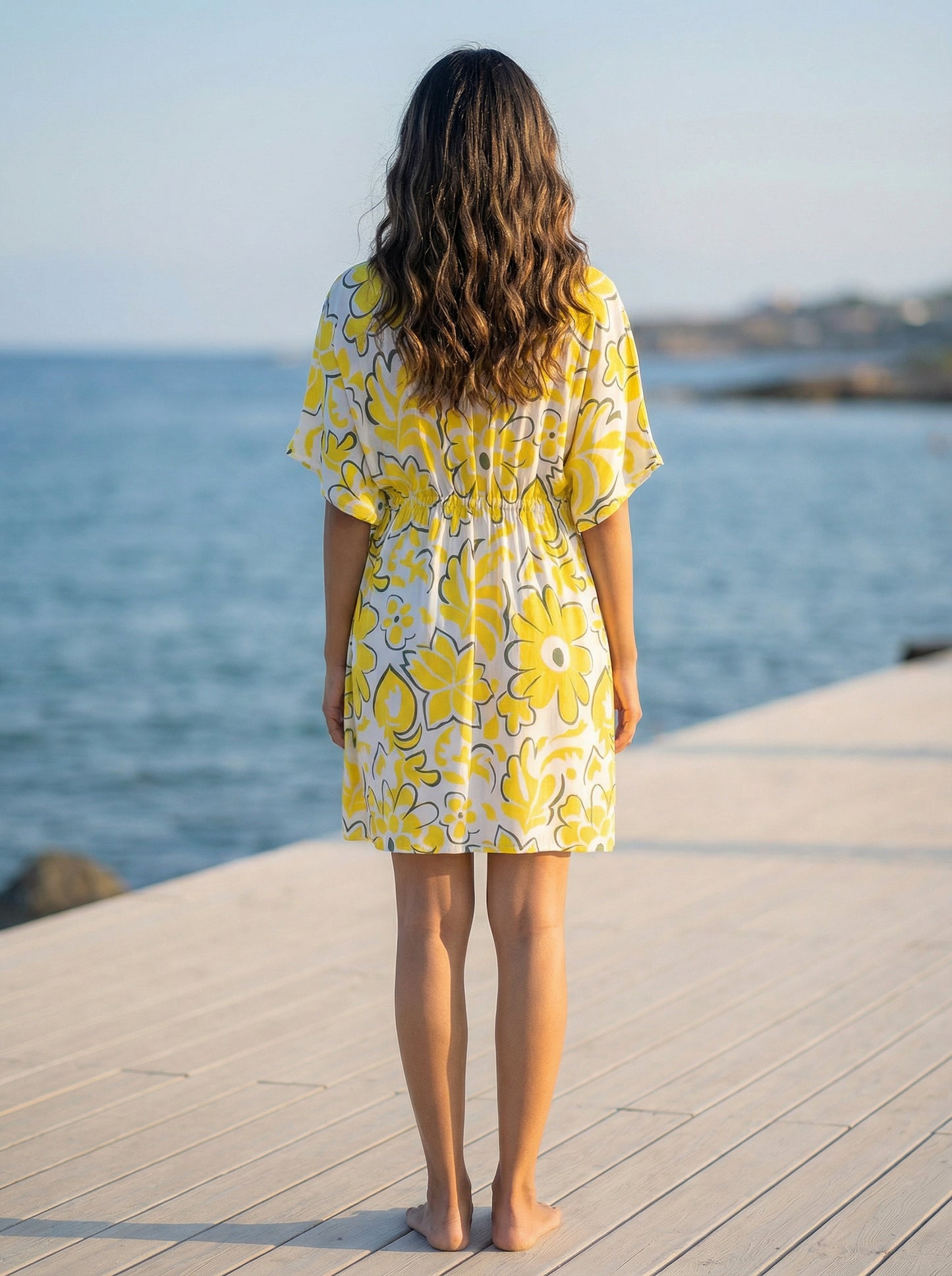 Womens Kaftan Beach Dress – Resort Wear for Honeymoon Vacation Dinner Goa Maldives & Tropical Holiday